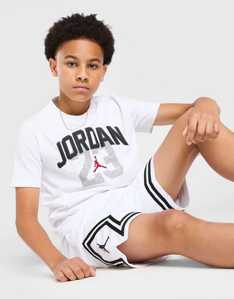 Detské tričko JORDAN TRIČKO JRDN HERITAGE TEE WHT B 95F245-001 Biela