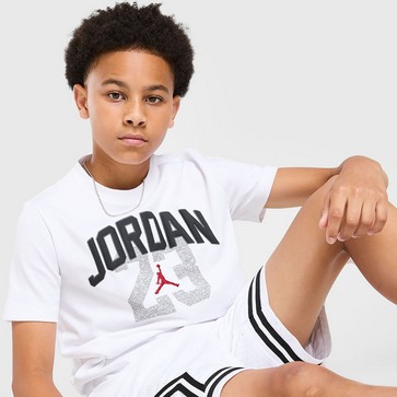Koszulka, t-shirt dziecięcy JORDAN T-SHIRT JRDN HERITAGE TEE WHT B