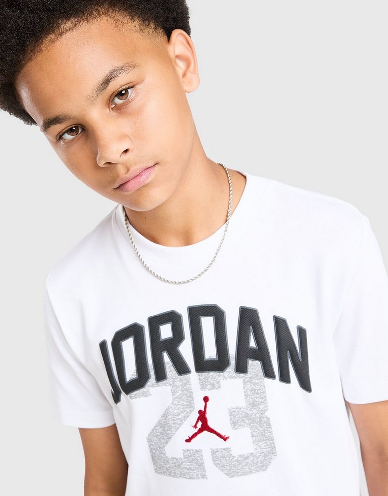 Detské tričko JORDAN TRIČKO JRDN HERITAGE TEE WHT B 95F245-001 Biela