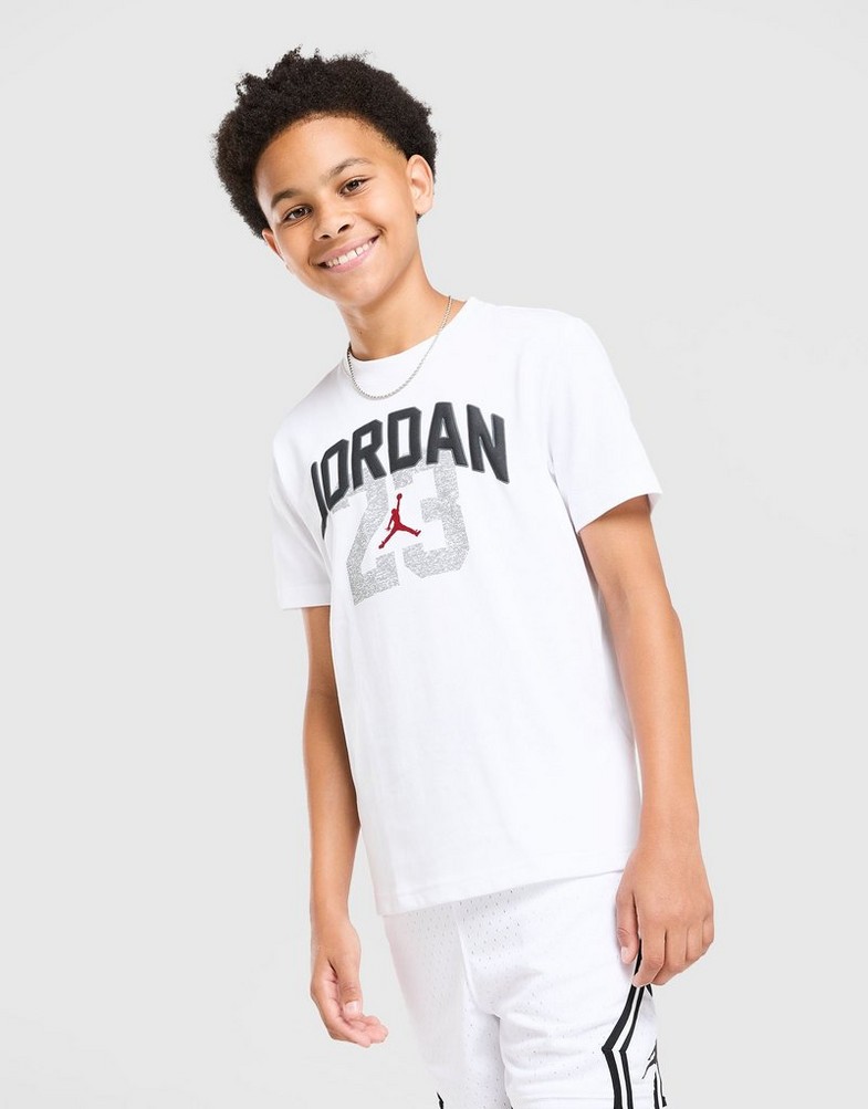Detské tričko JORDAN TRIČKO JRDN HERITAGE TEE WHT B 95F245-001 Biela