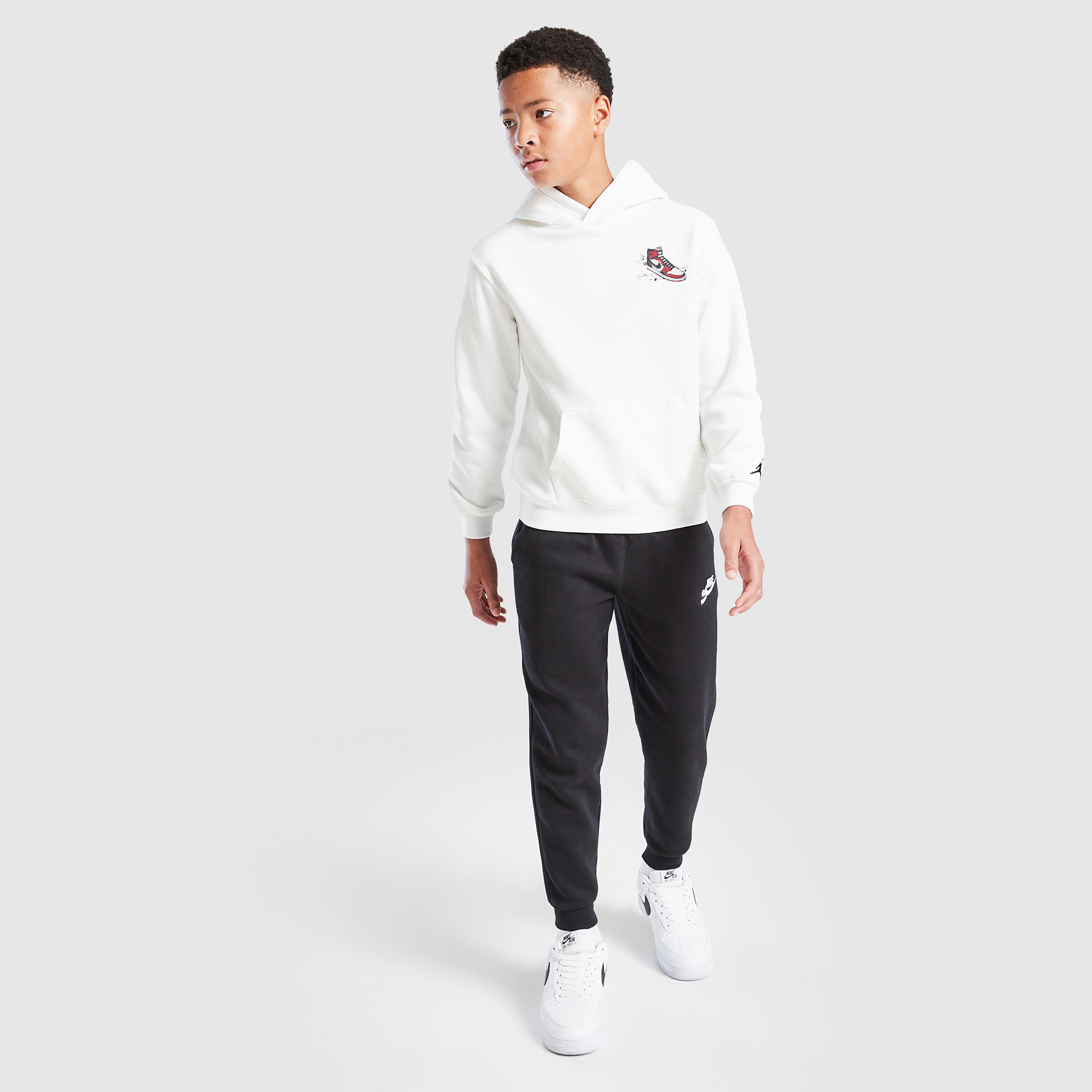 Detská mikina JORDAN MIKINA S KAPUCŇOU JDN LANDED HD OFF WHITE B