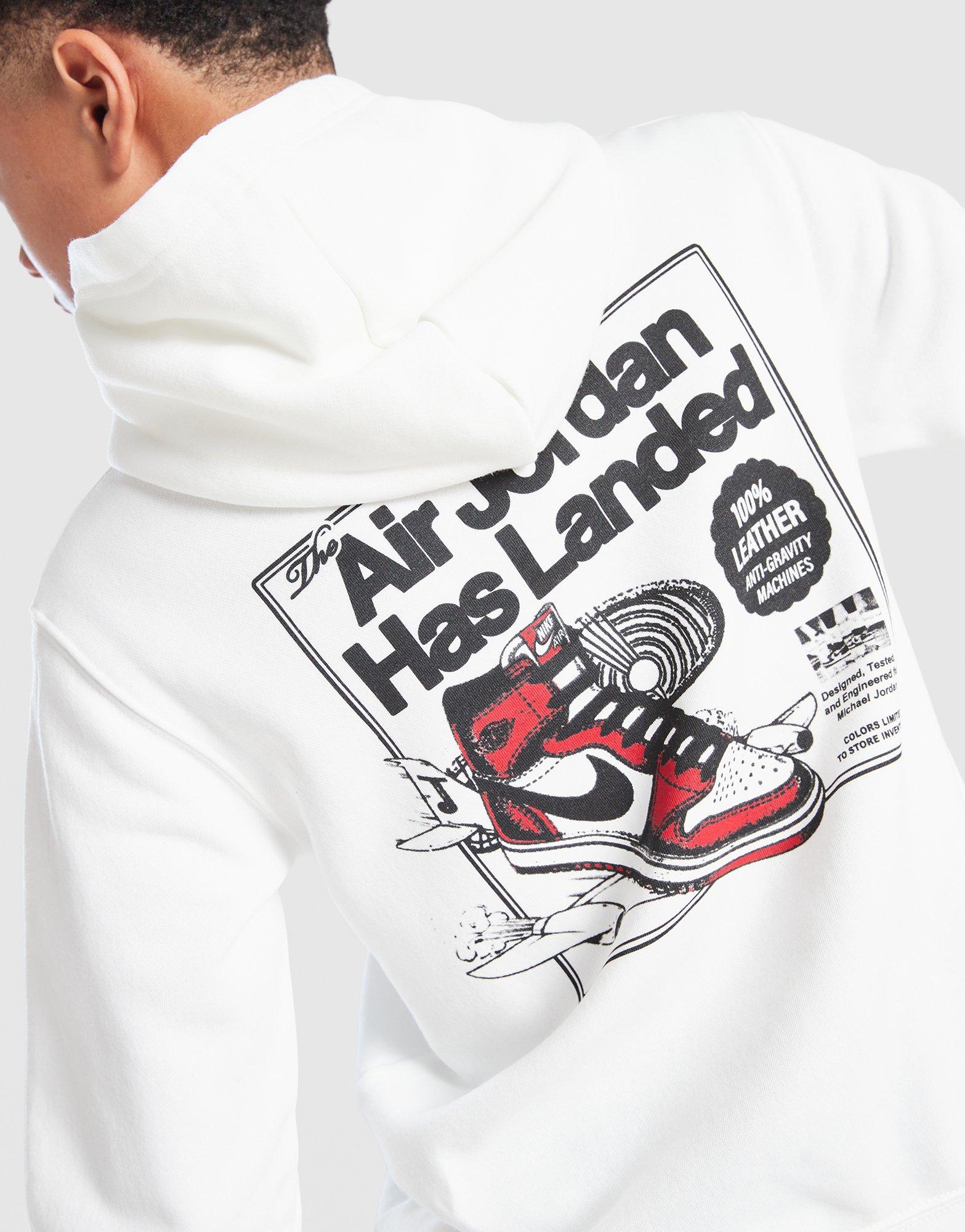 JORDAN BLUZĂ CU GLUGĂ JDN LANDED HD OFF WHITE B 95F281-782 Alb