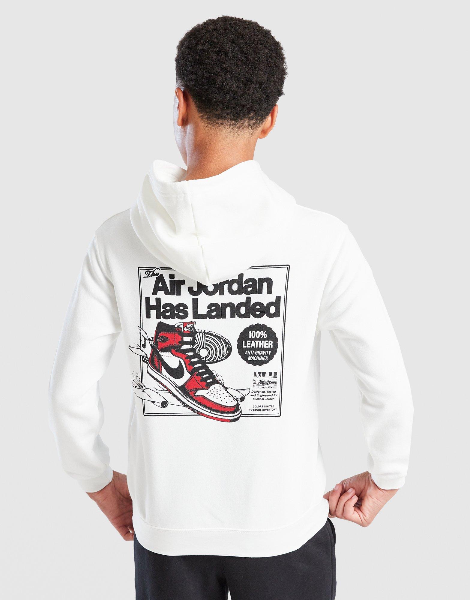 JORDAN BLUZĂ CU GLUGĂ JDN LANDED HD OFF WHITE B 95F281-782 Alb