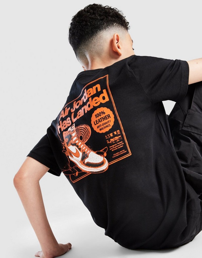 Tricou pentru copii JORDAN TRICOU JDN LANDED TEE BLK B 95F279-023 Negru