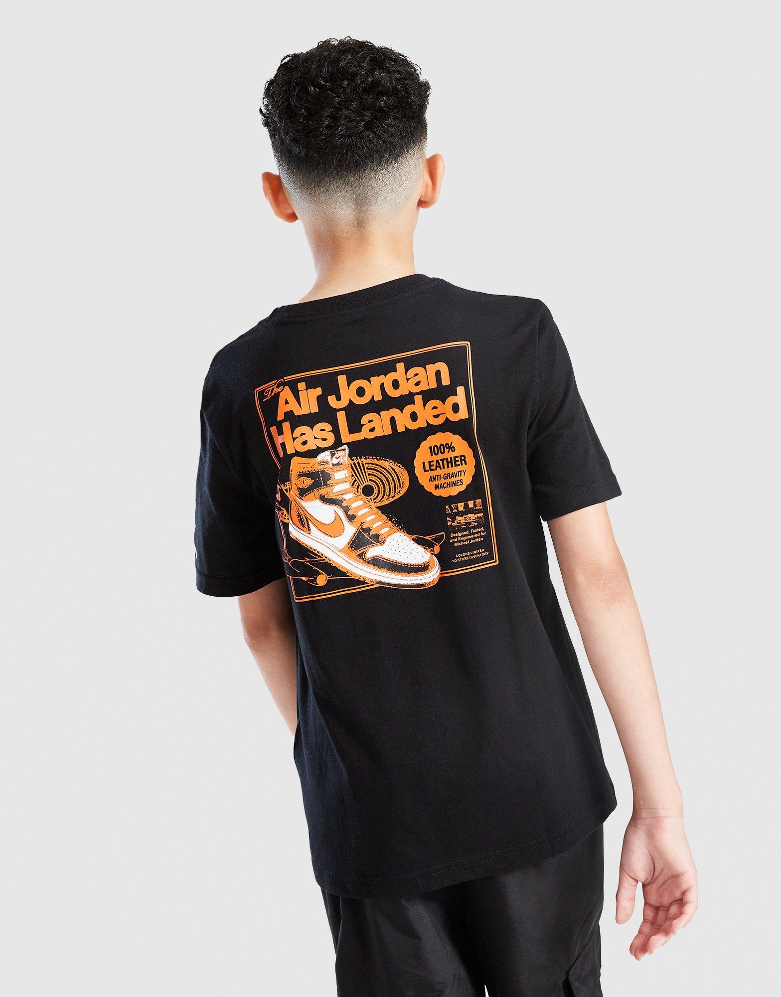 Gyerek póló JORDAN PÓLÓ JDN LANDED TEE BLK B 95F279-023 Fekete