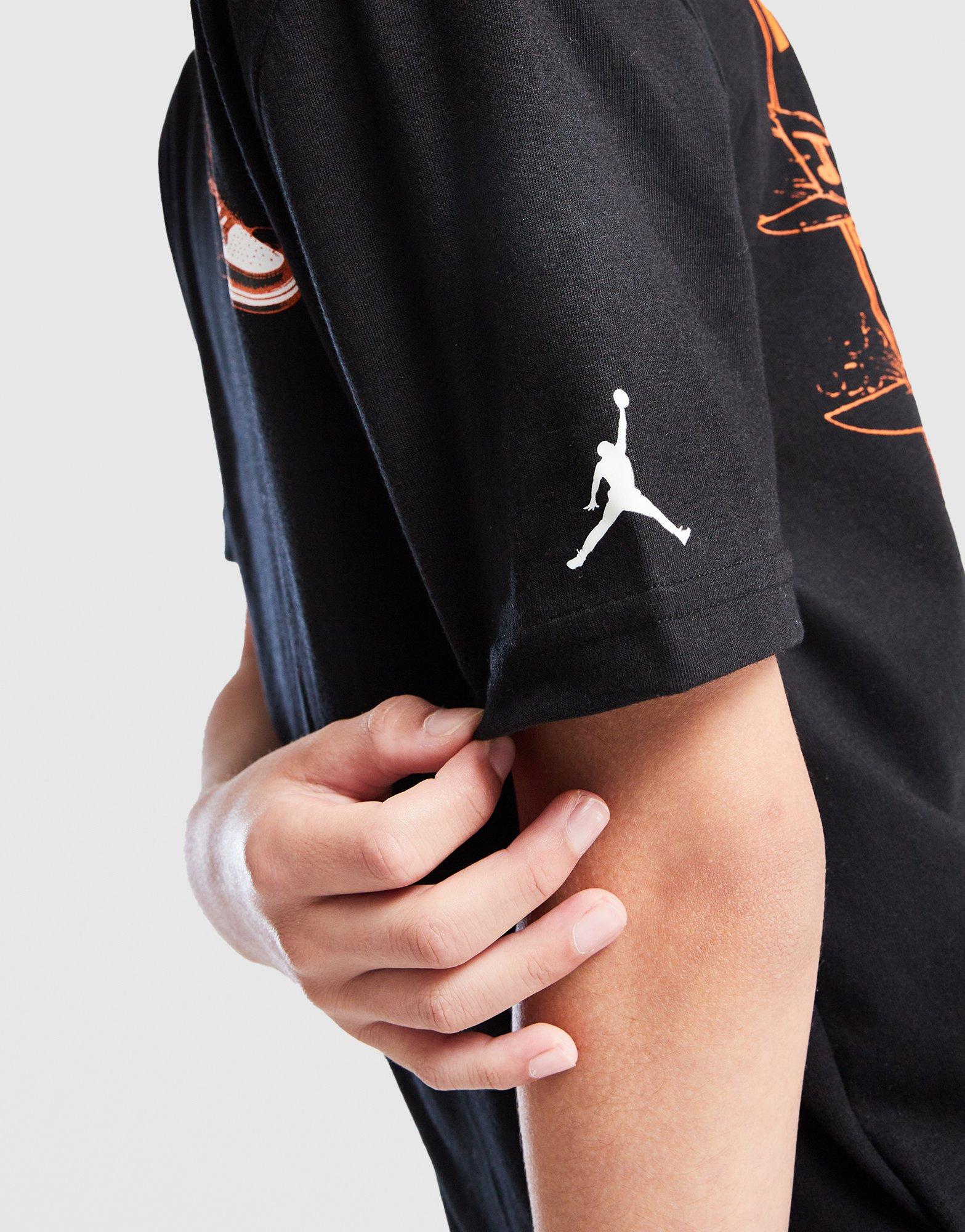 Gyerek póló JORDAN PÓLÓ JDN LANDED TEE BLK B 95F279-023 Fekete