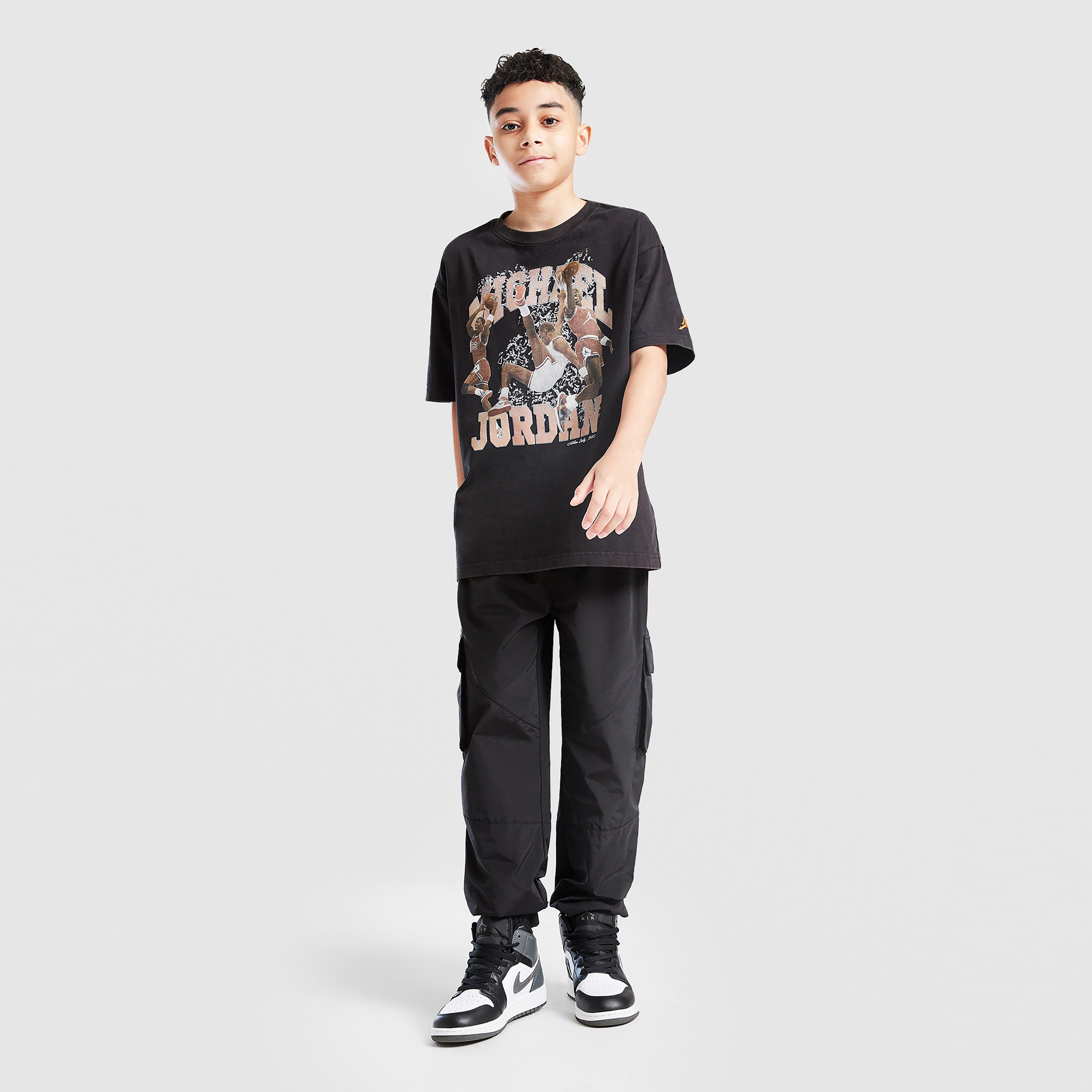 Tricou pentru copii JORDAN TRICOU MJ WSH LGO TEE BLK B