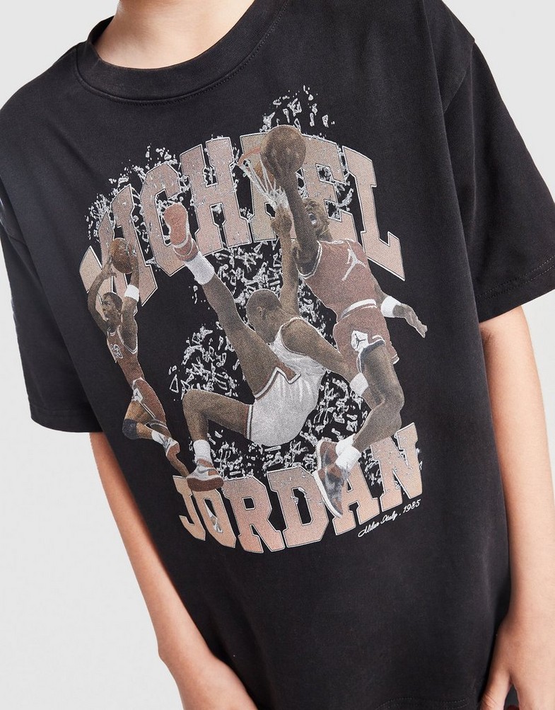 Detské tričko JORDAN TRIČKO MJ WSH LGO TEE BLK B 95F065-023 Černá