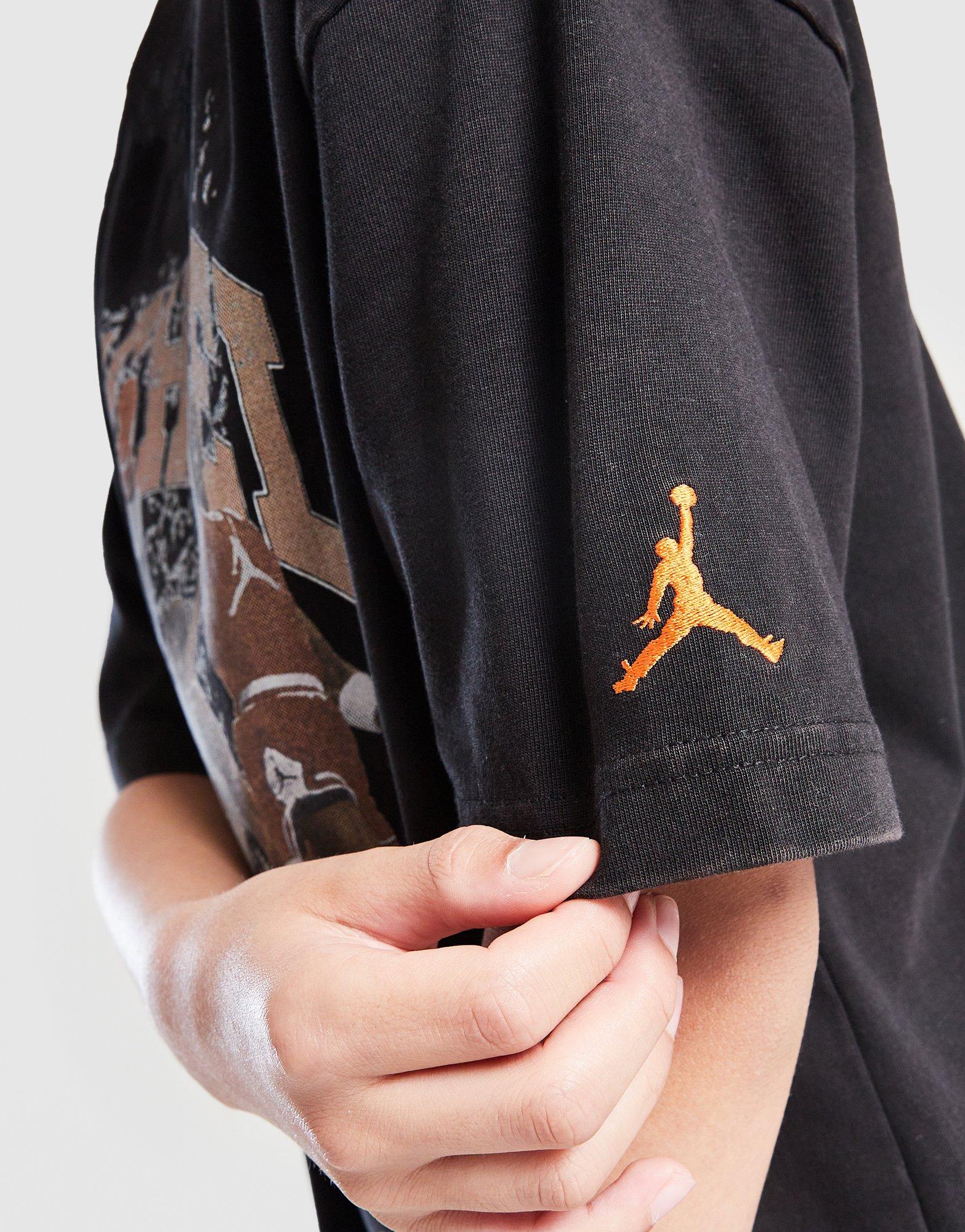 Дитячі футболки JORDAN ФУТБОЛКА MJ WSH LGO TEE BLK B 95F065-023 Чорний