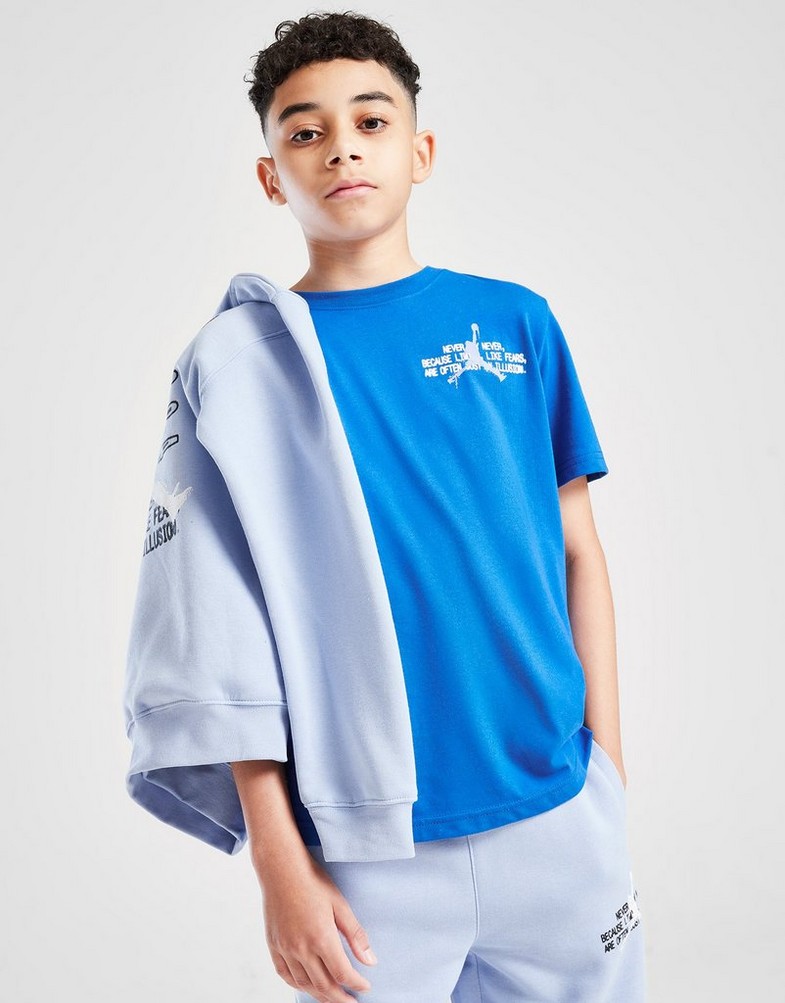 Дитячі футболки JORDAN ФУТБОЛКА JRDN STAMP TEE BLU B 95F248-BB7 Блакитний
