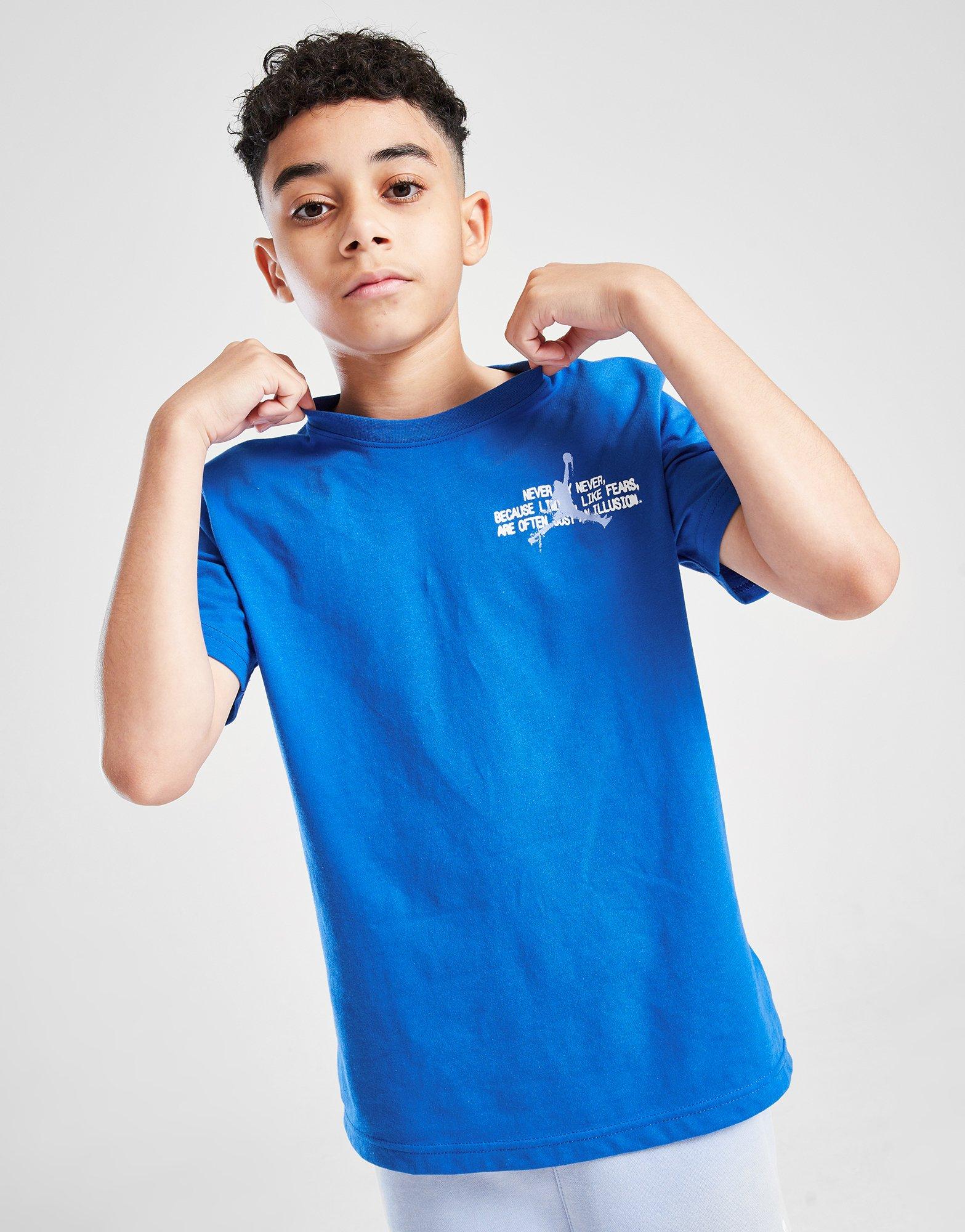 Vaikiški marškinėliai JORDAN MARŠKINĖLIAI JRDN STAMP TEE BLU B 95F248-BB7 Mėlyna