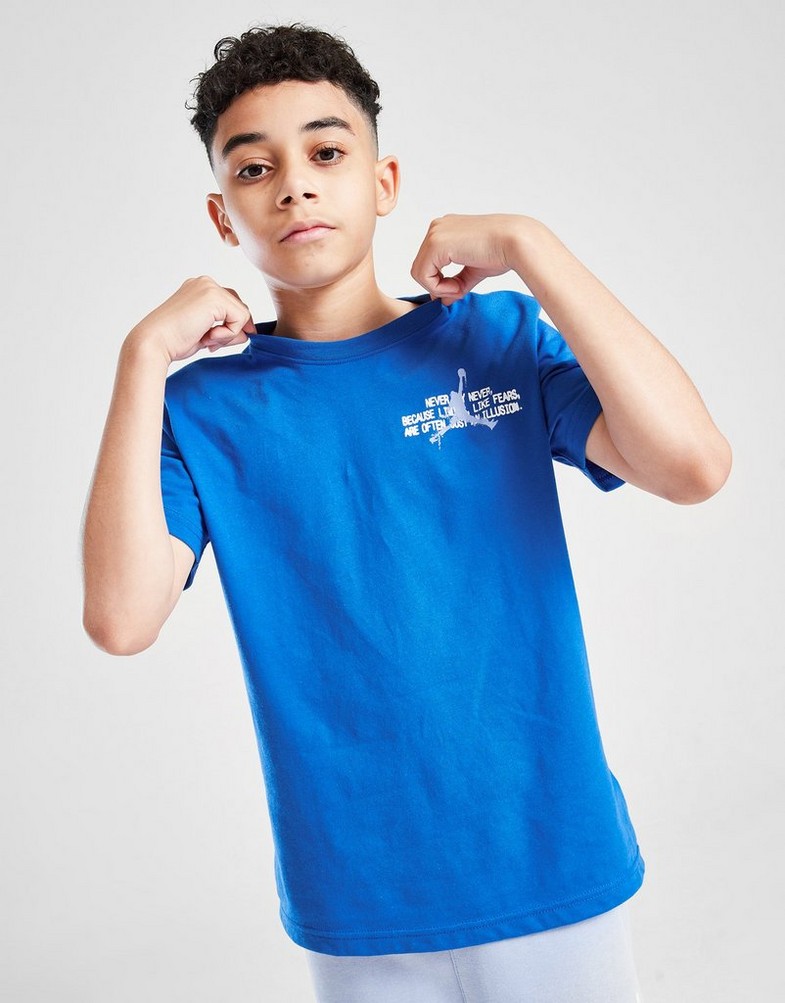 Дитячі футболки JORDAN ФУТБОЛКА JRDN STAMP TEE BLU B 95F248-BB7 Блакитний