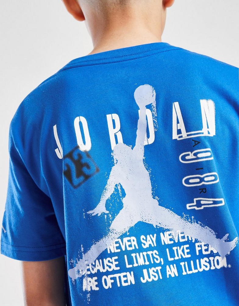 Дитячі футболки JORDAN ФУТБОЛКА JRDN STAMP TEE BLU B 95F248-BB7 Блакитний