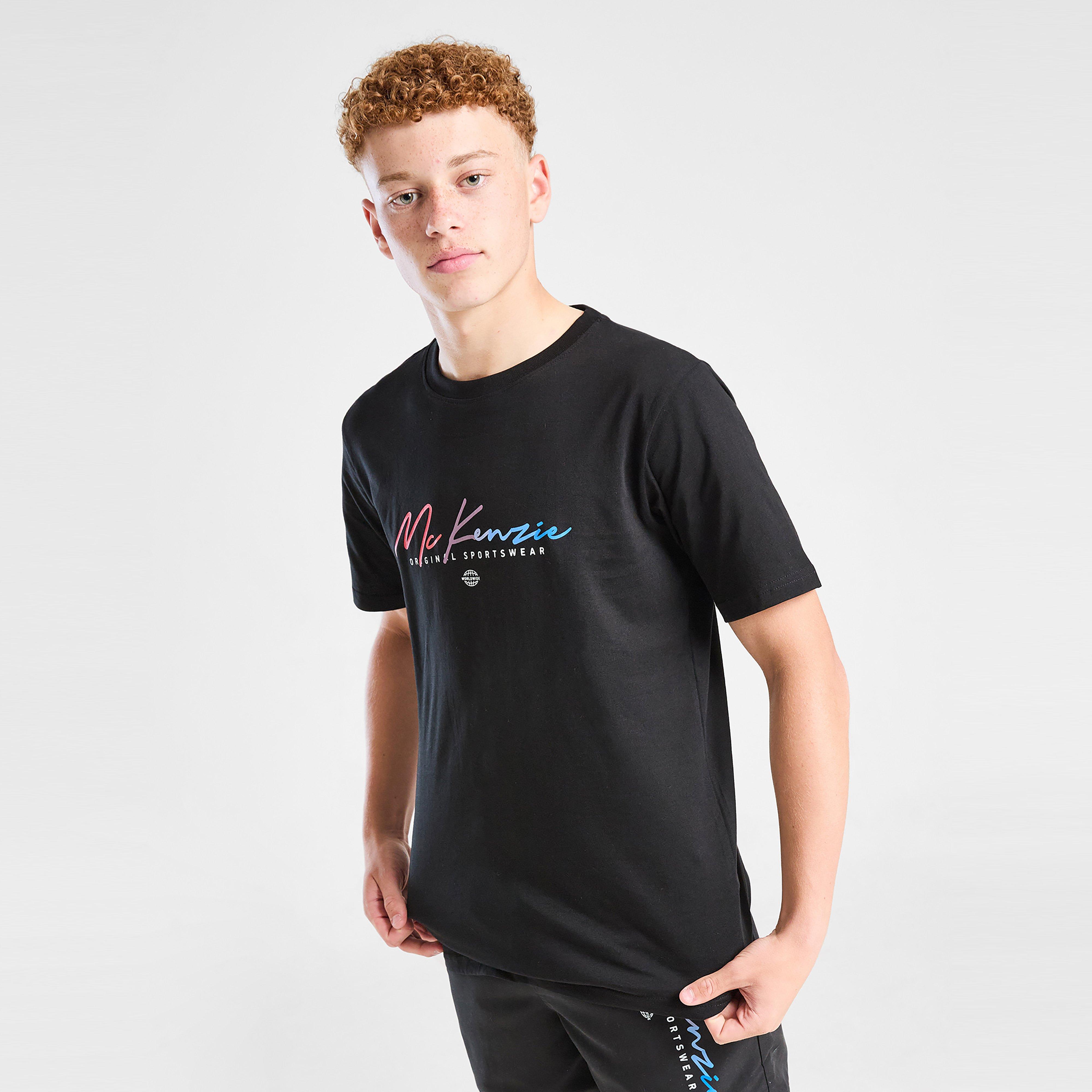 Gyerek póló MCKENZIE PÓLÓ SHADOWS TEE BLK-BLK