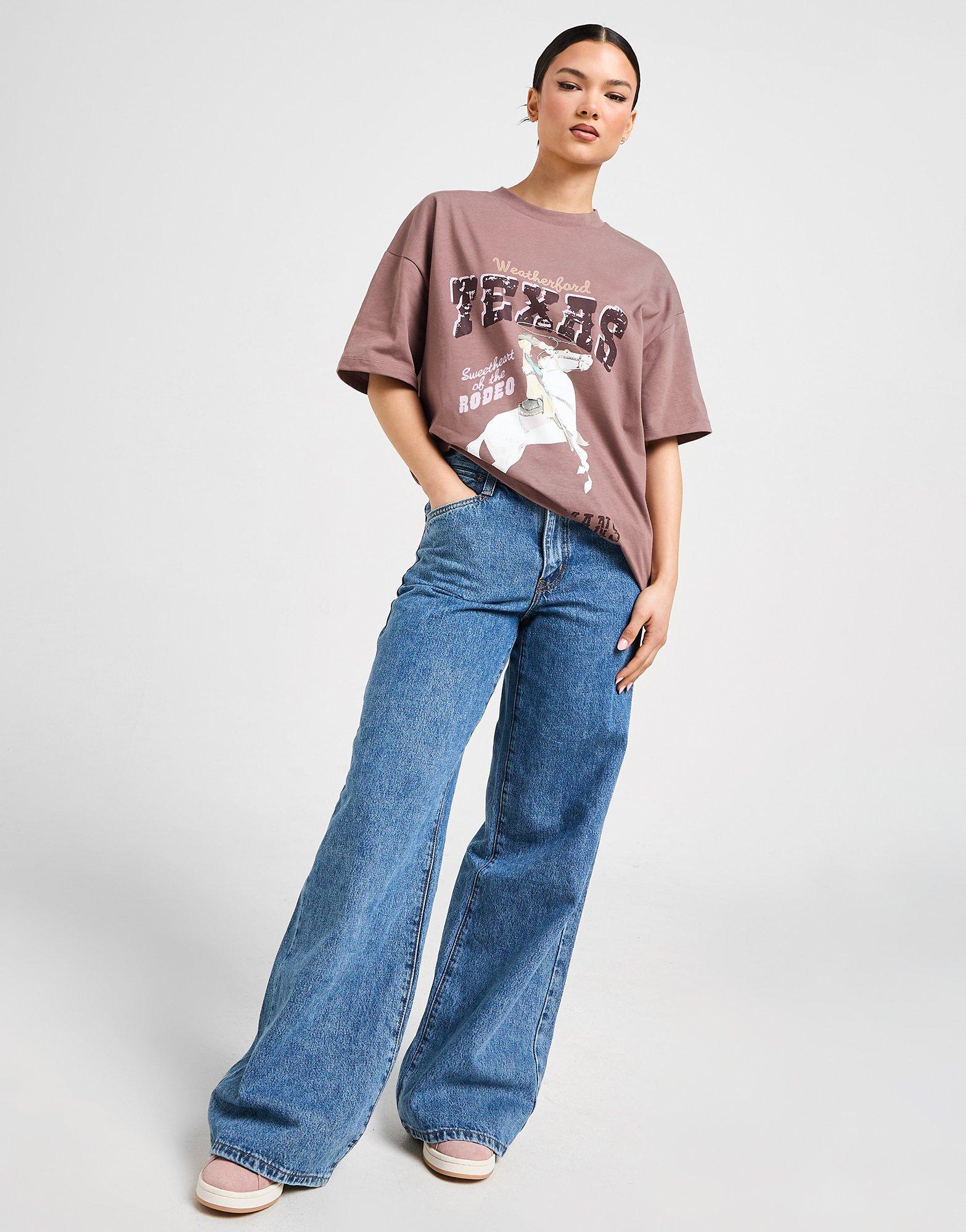 Tricou pentru femei UNLIKE HUMANS TRICOU TEXAS TSHT ULHTW10266728 Maro