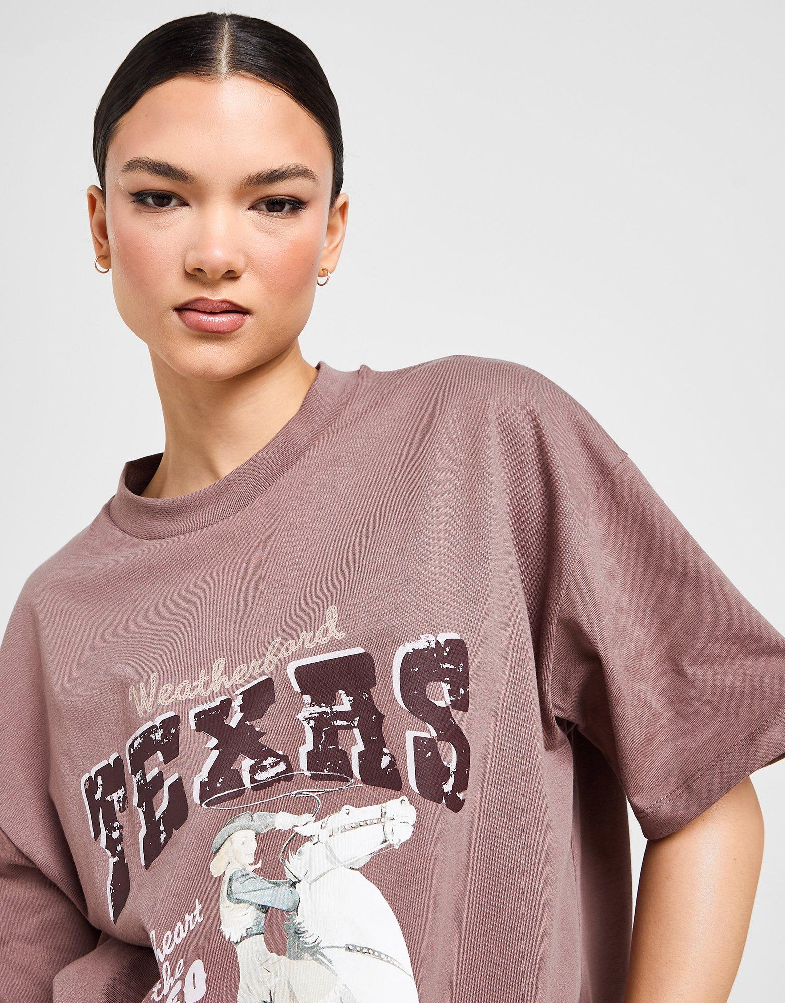 Tricou pentru femei UNLIKE HUMANS TRICOU TEXAS TSHT ULHTW10266728 Maro