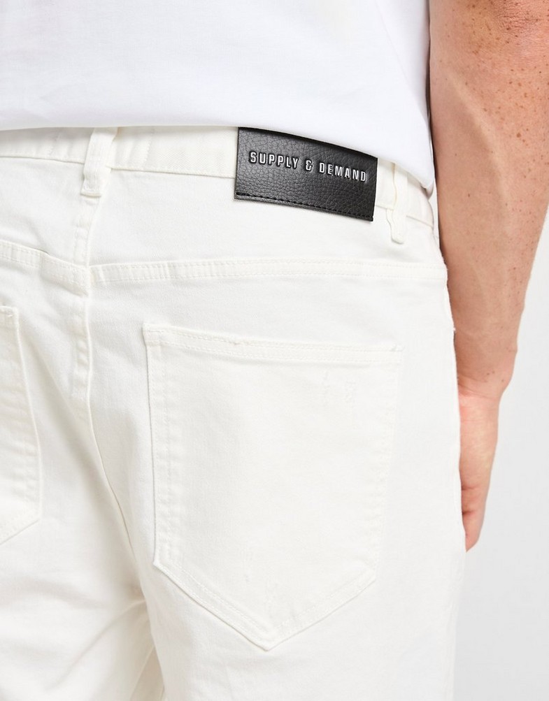 Pantaloni scurți pentru bărbați SUPPLY&DEMAND PANTALONI SCURȚI MILEA SHT WHT-WHT SUPTM17807010 Gri