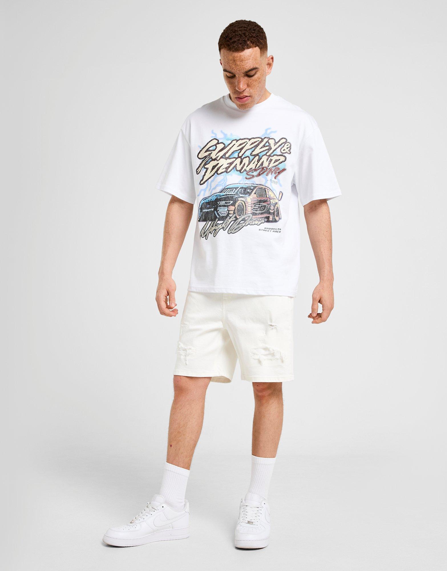 Pánské kraťasy SUPPLY&DEMAND ŠORTKY  MILEA SHT WHT-WHT SUPTM17807010 Šedá