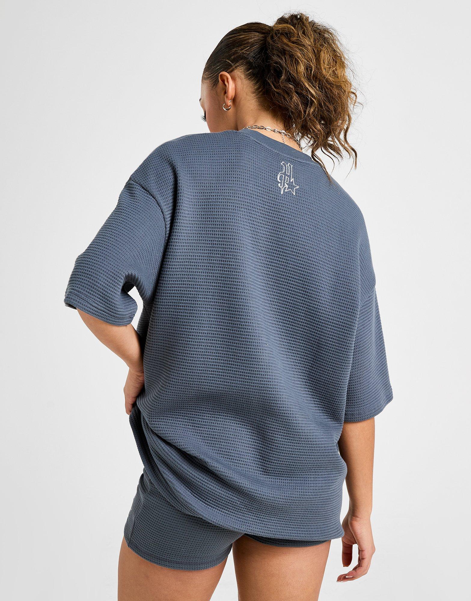 Koszulka, t-shirt damski HOODRICH T-SHIRT STELLAR WAFFLE - OVERSIZED HW02250254 Szary