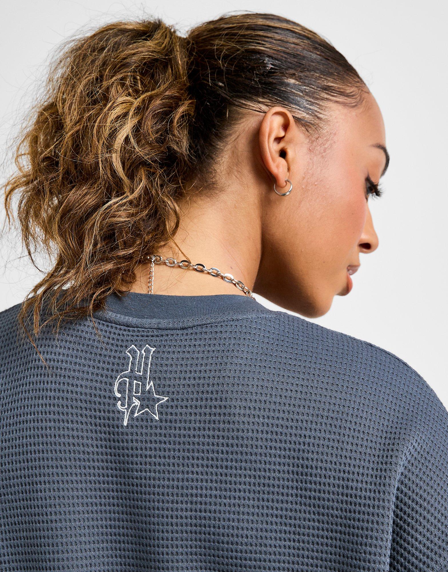 Koszulka, t-shirt damski HOODRICH T-SHIRT STELLAR WAFFLE - OVERSIZED HW02250254 Szary