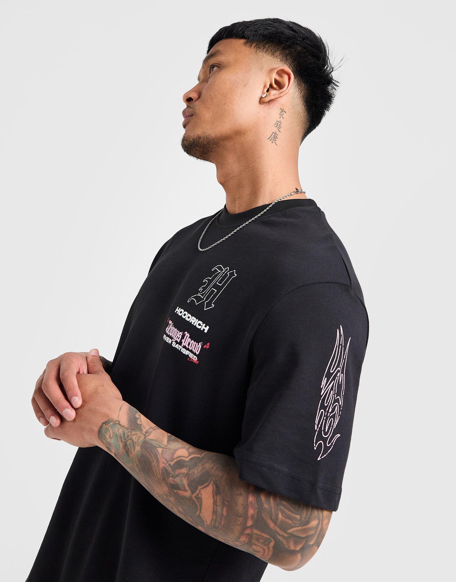 Koszulka, t-shirt męski HOODRICH T-SHIRT CHROMA HR02250199 Czarny