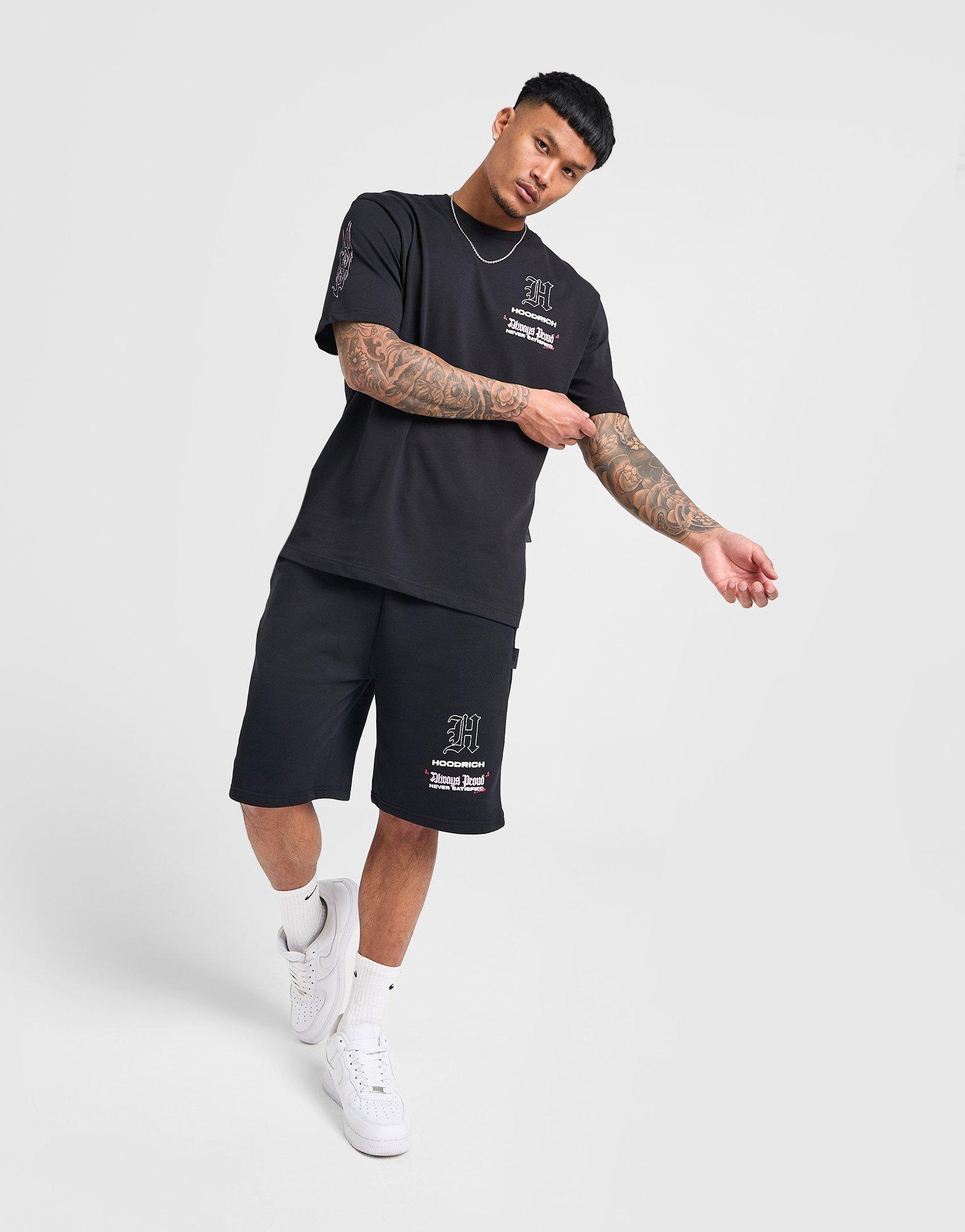 Koszulka, t-shirt męski HOODRICH T-SHIRT CHROMA HR02250199 Czarny