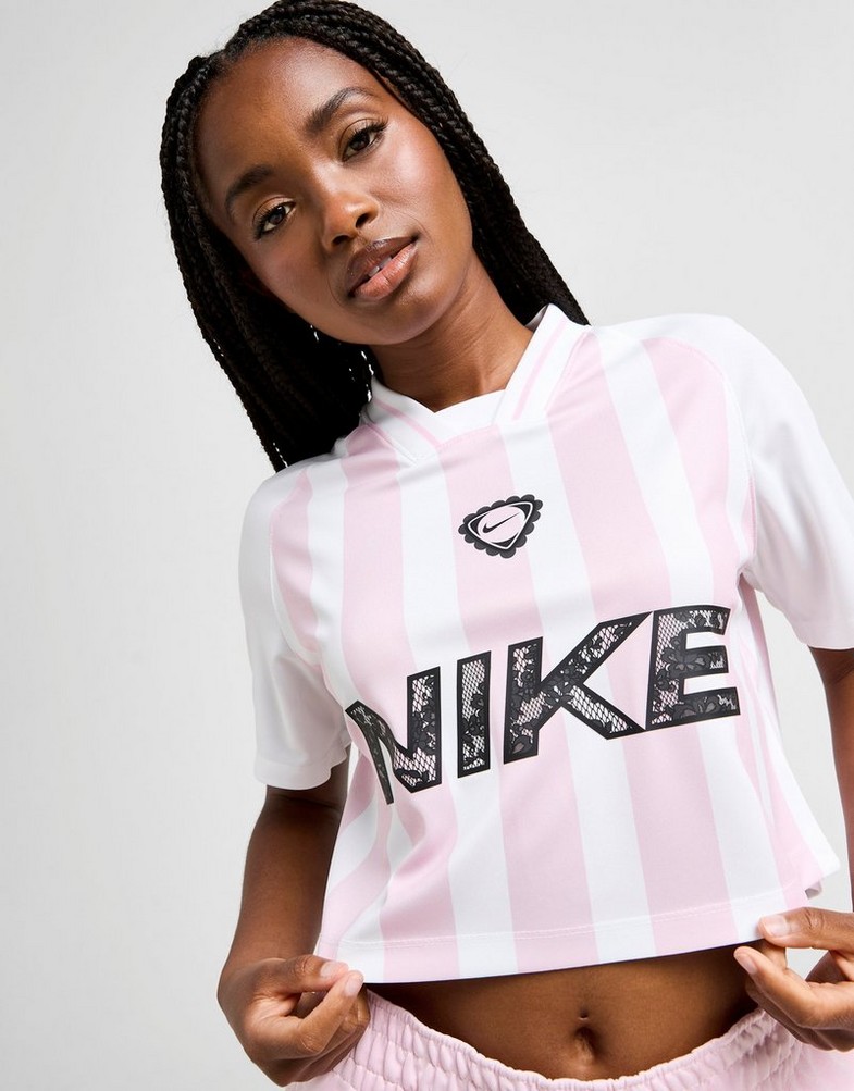 Tricou pentru femei NIKE TRICOU FTB STRPE CRP JRSY PNK/WH IM0326-663 Roz