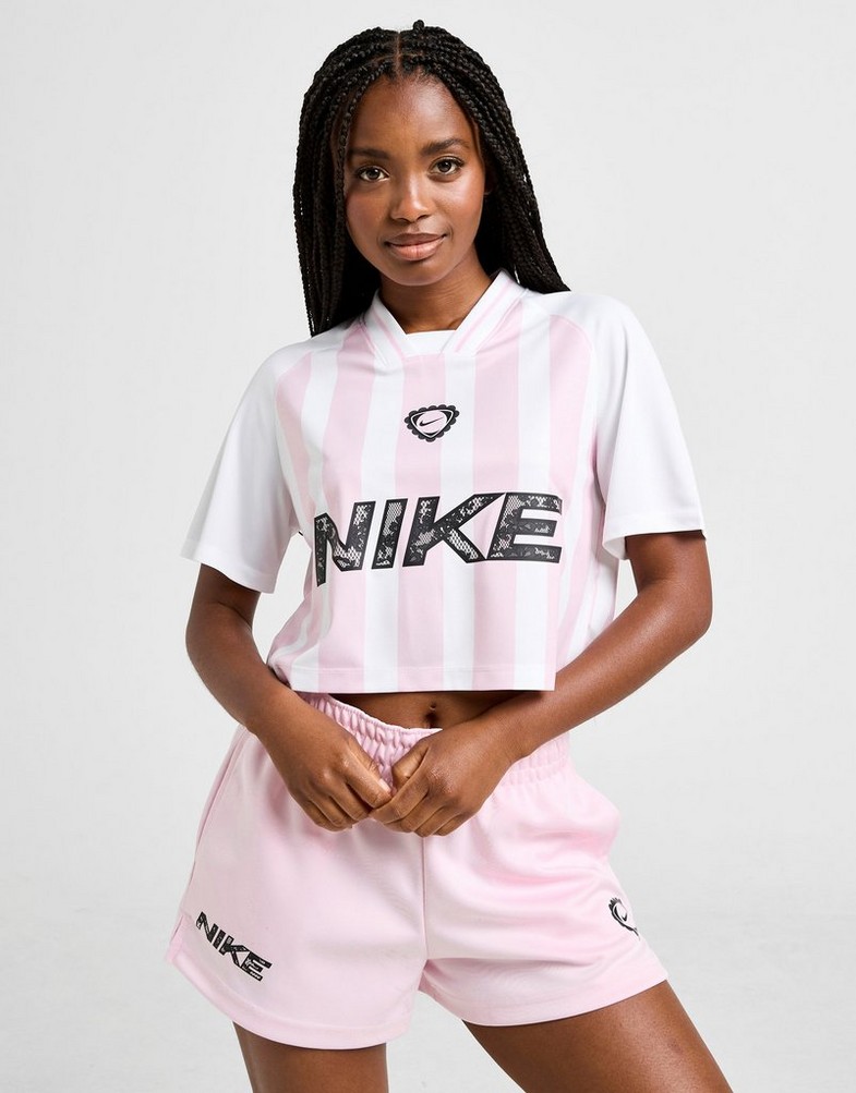 Tricou pentru femei NIKE TRICOU FTB STRPE CRP JRSY PNK/WH IM0326-663 Roz