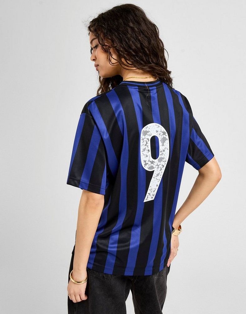 Tricou pentru femei NIKE TRICOU FTB STRPE OS JRSY BLU/BLK IM0323-455 Albastru
