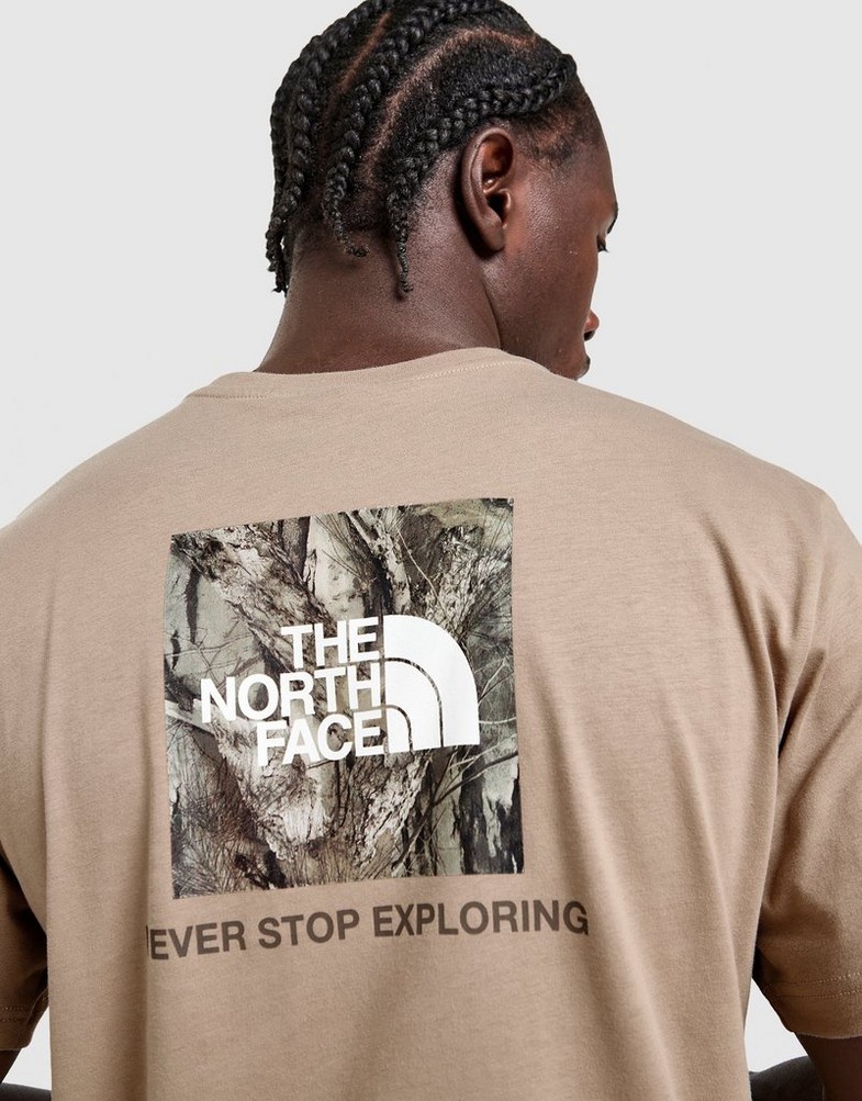 Koszulka, t-shirt męski THE NORTH FACE T-SHIRT M SS FOREST FLOOR NF0A8GM7BOX1 Beżowy