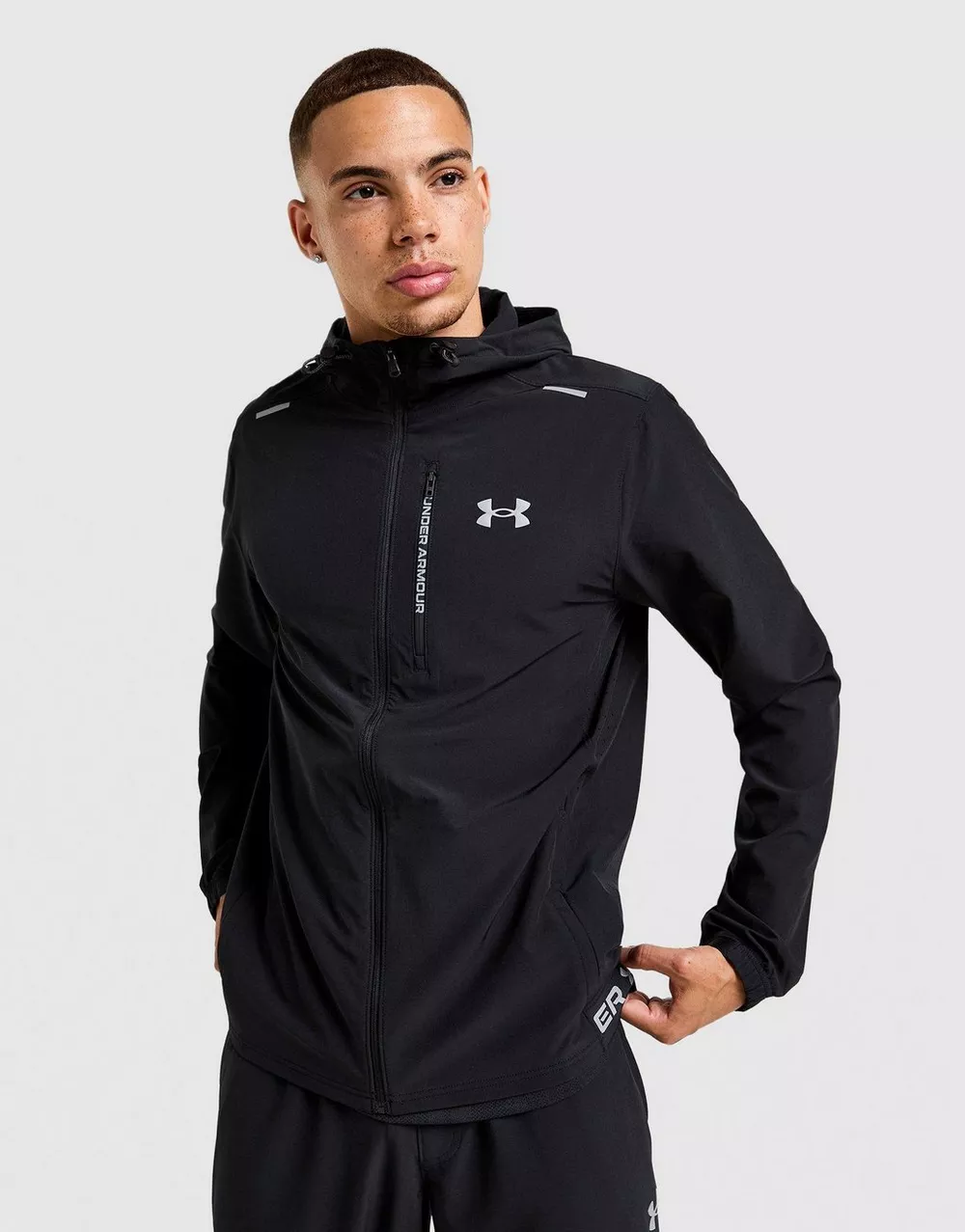 UNDER ARMOUR КОФТА З КАПЮШОНОМ VANISH PERF JKT BK, фото 1 з 4