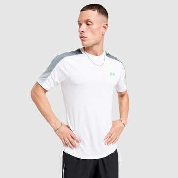 Férfi póló UNDER ARMOUR PÓLÓ TECH FADE T WHT/GRN