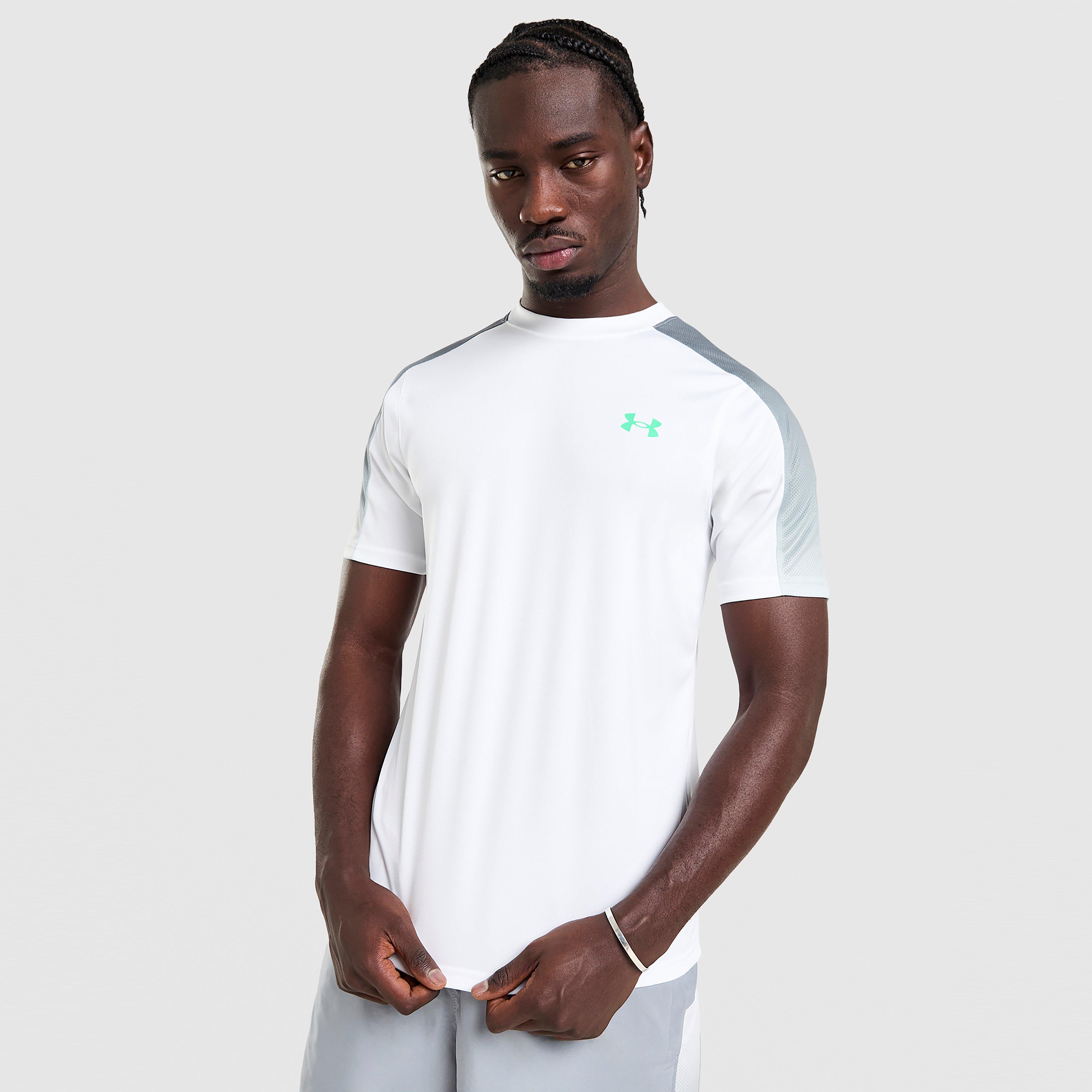 Koszulka, t-shirt męski UNDER ARMOUR T-SHIRT TECH FADE T WHT/GRN