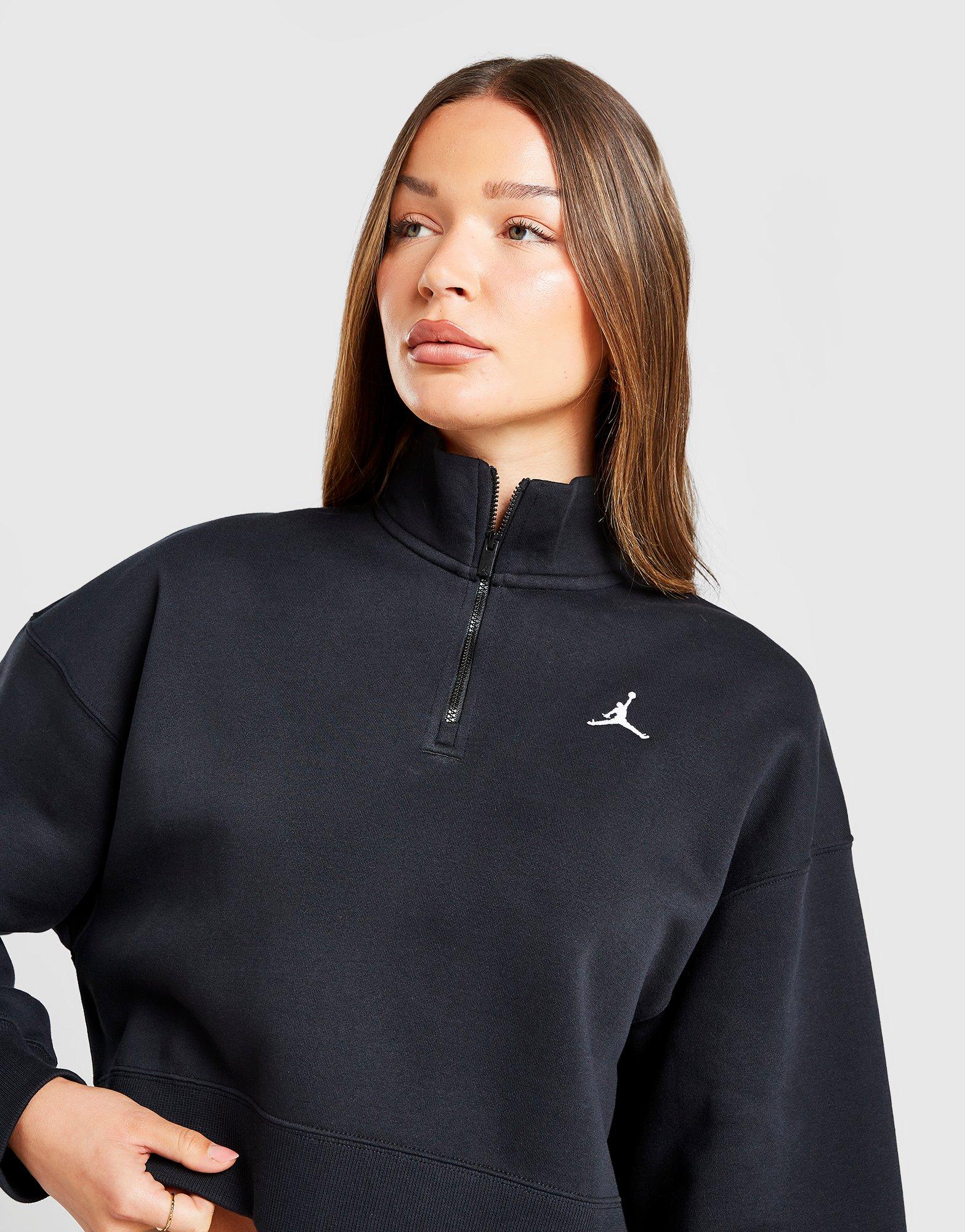 Dámska mikina JORDAN MIKINA W J BRK FLC QZ TOP IH2391-010 Čierna