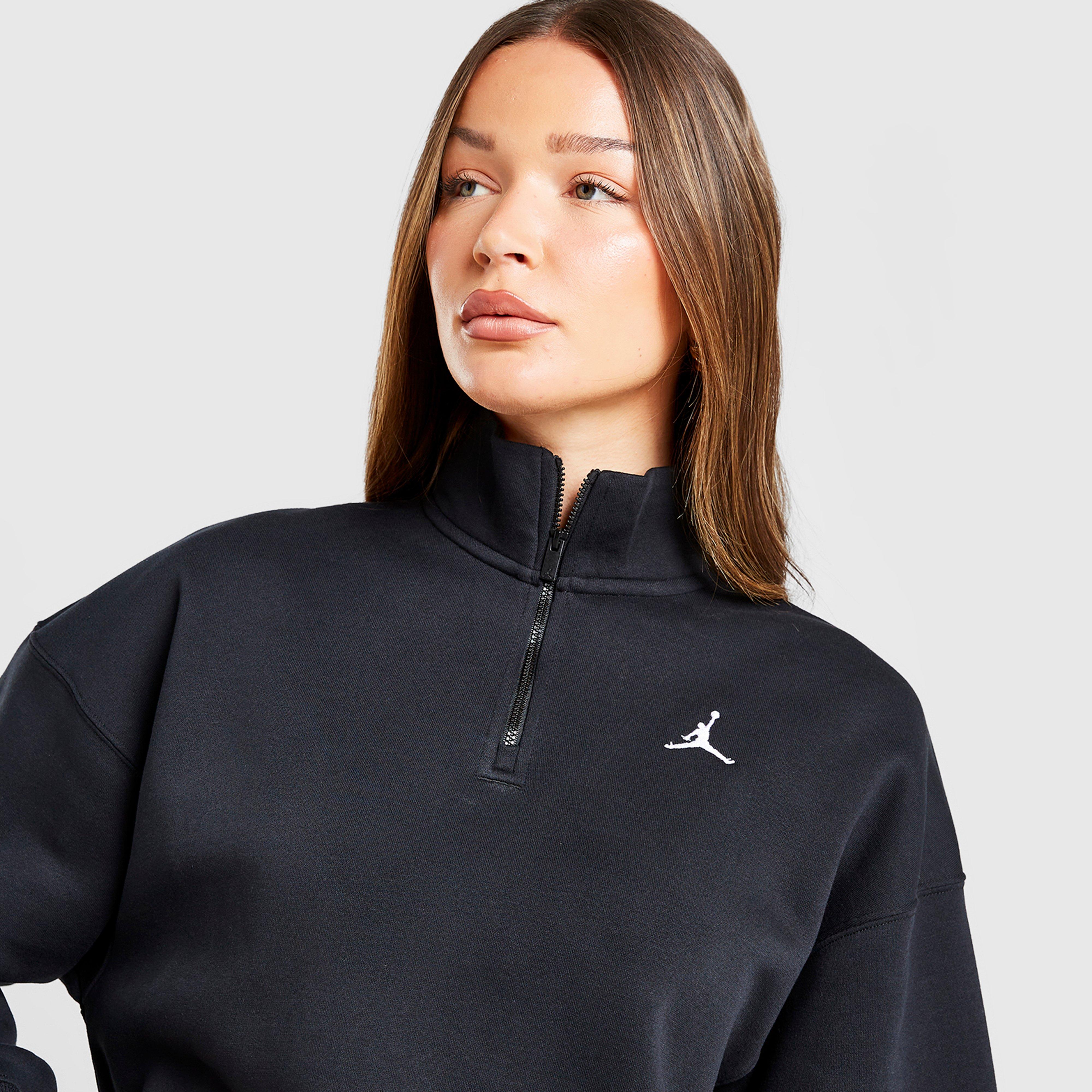 Női pulóver JORDAN PULÓVER CIPZÁRAS W J BRK FLC QZ TOP