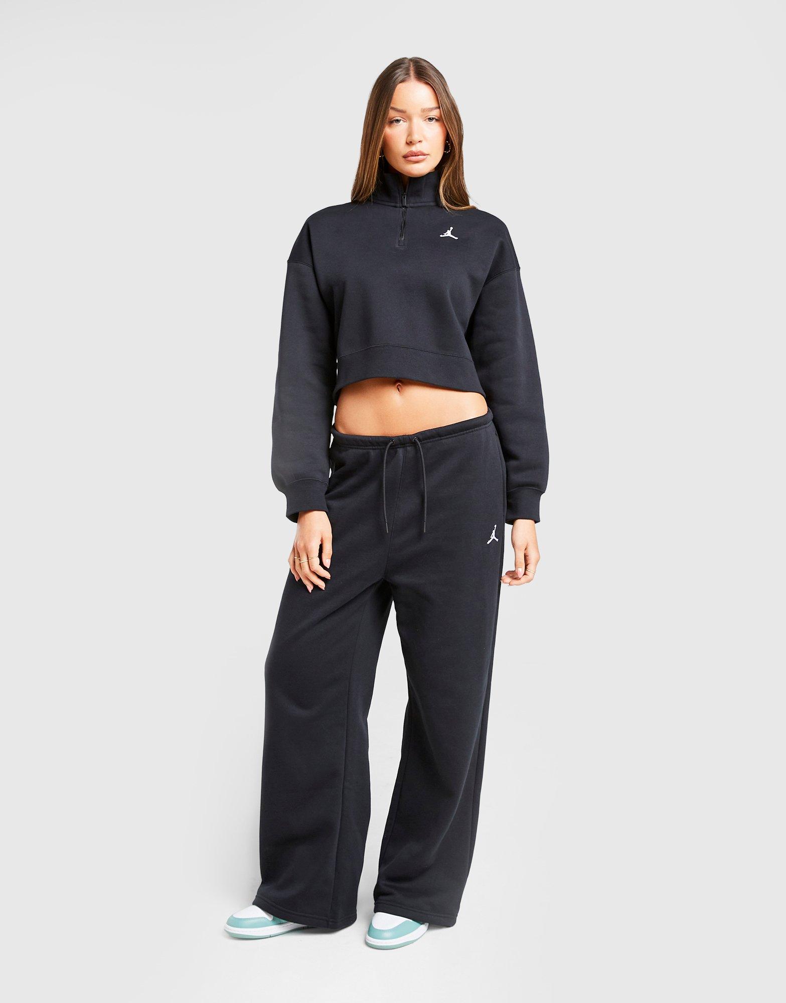 Dámska mikina JORDAN MIKINA W J BRK FLC QZ TOP IH2391-010 Čierna