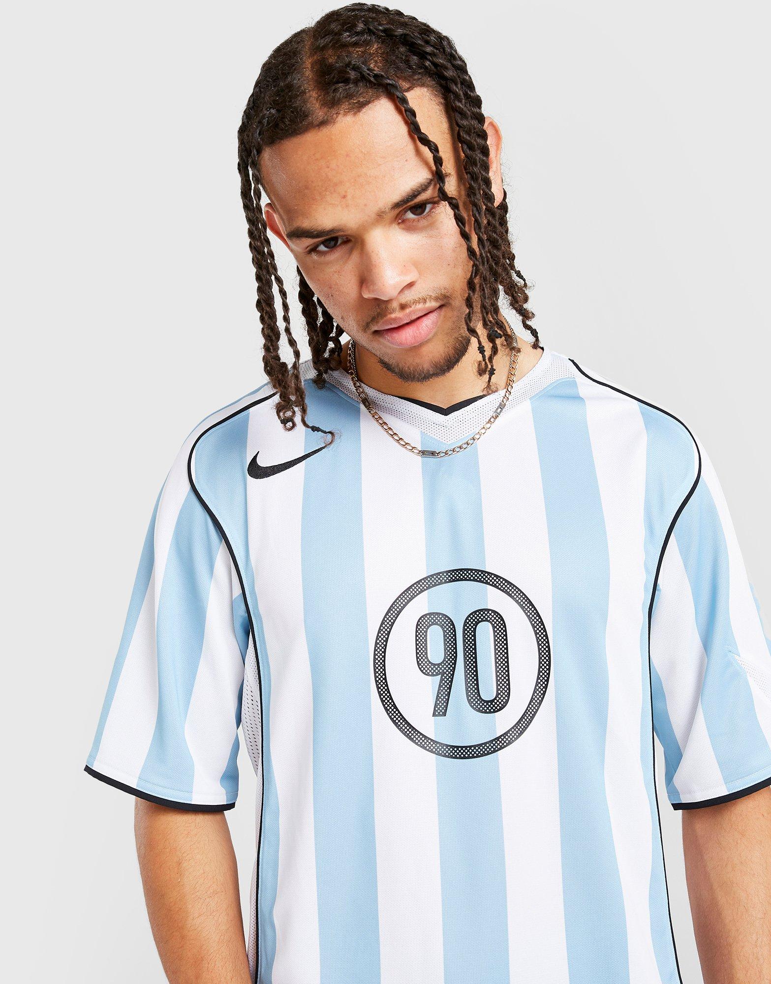 Чоловічі футболки NIKE ФУТБОЛКА M NK DF T90 ENERGY JSY 4 IB4214-422 Блакитний