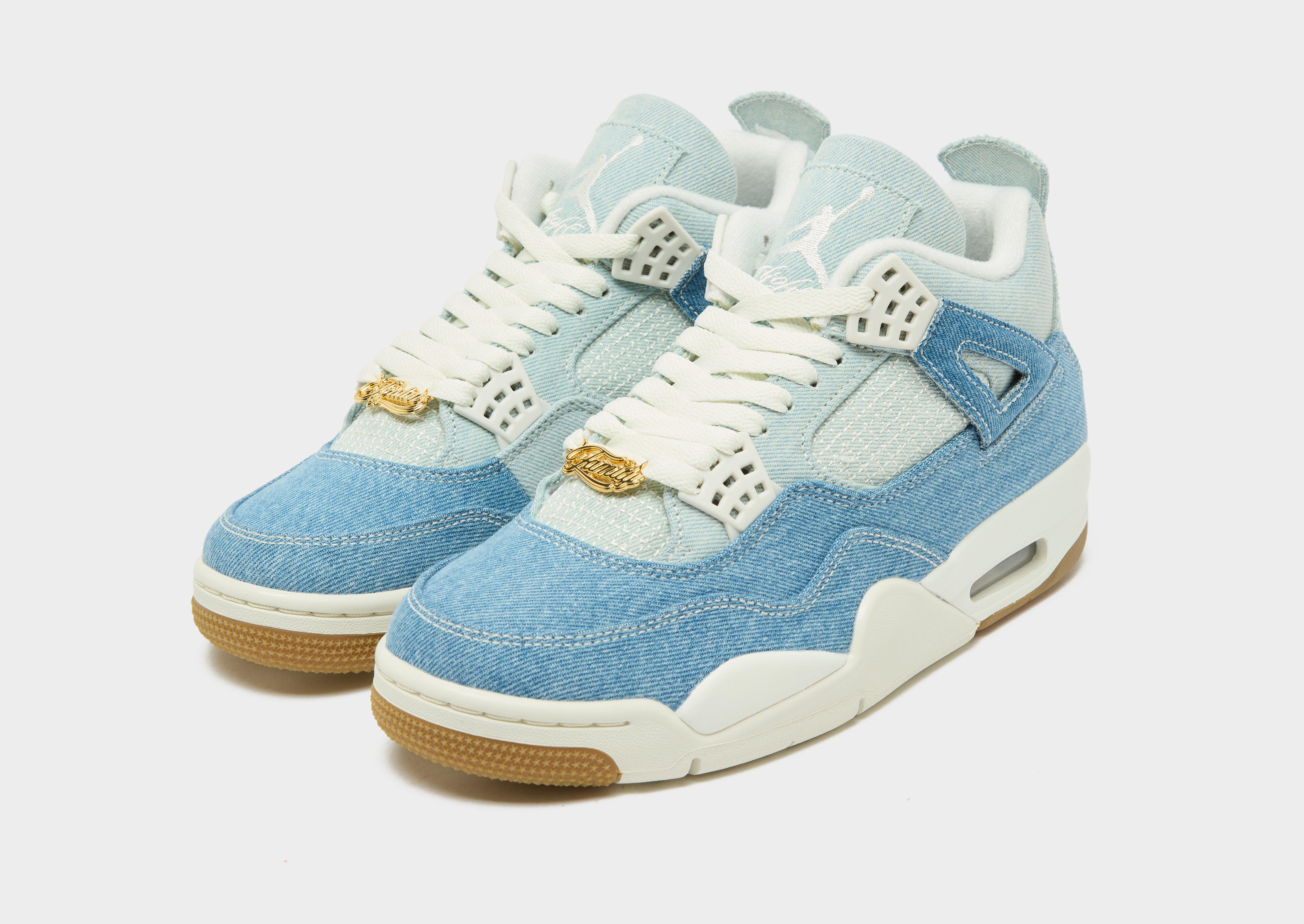 Dámske tenisky WMNS AIR JORDAN 4 RETRO TEX IB6716-100 Modrá