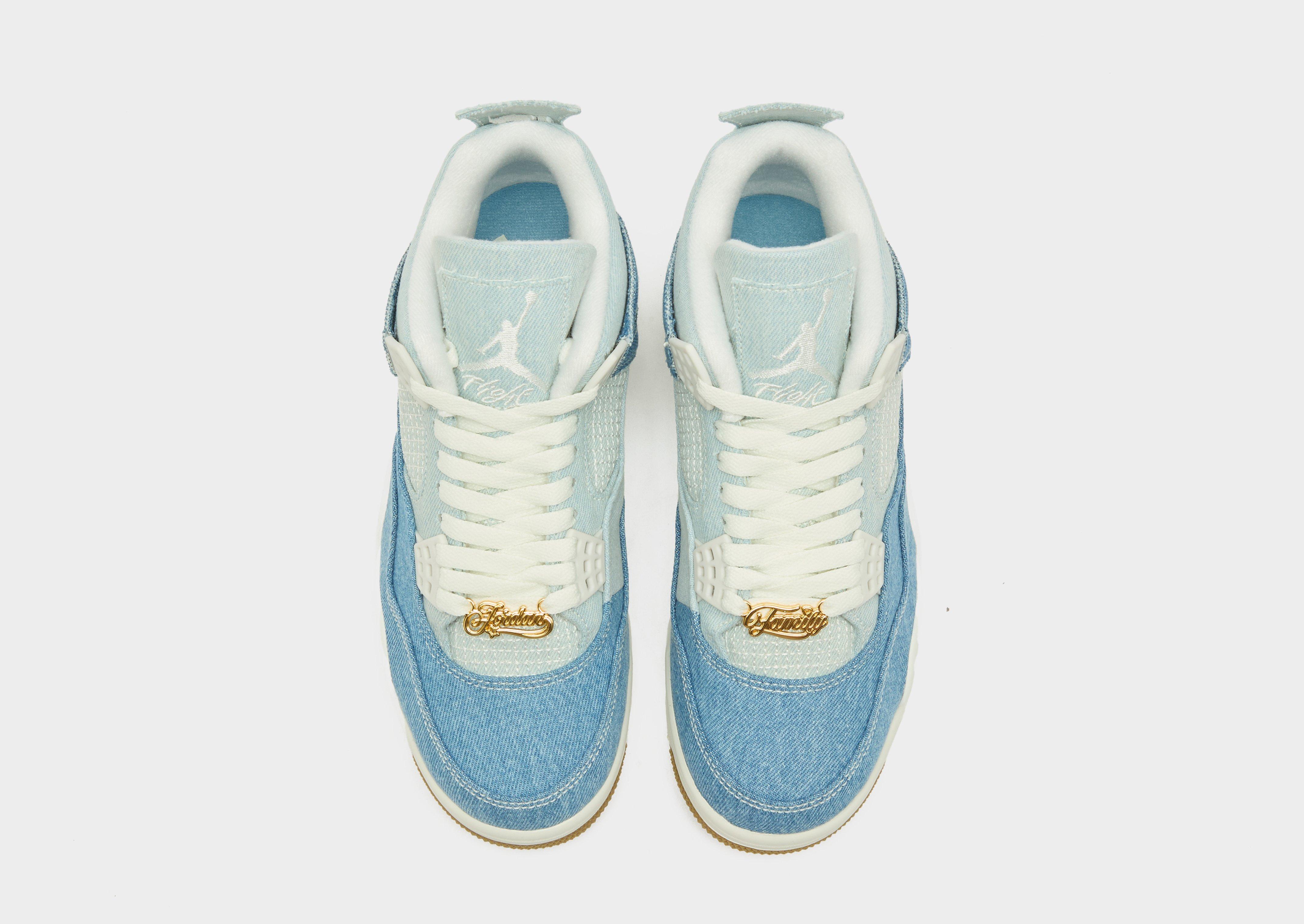 Dámske tenisky WMNS AIR JORDAN 4 RETRO TEX IB6716-100 Modrá