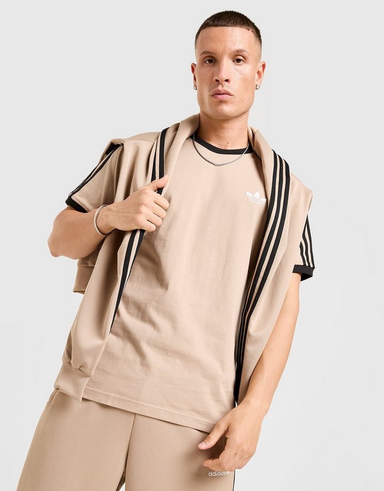 Tricou pentru bărbați ADIDAS TRICOU CALI TEE KD9128 Bej