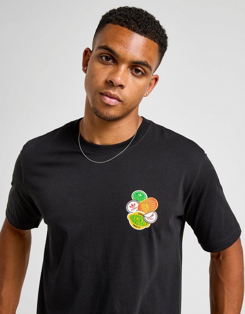 Koszulka, t-shirt męski ADIDAS T-SHIRT FRUIT BOWL T KD6628 Czarny