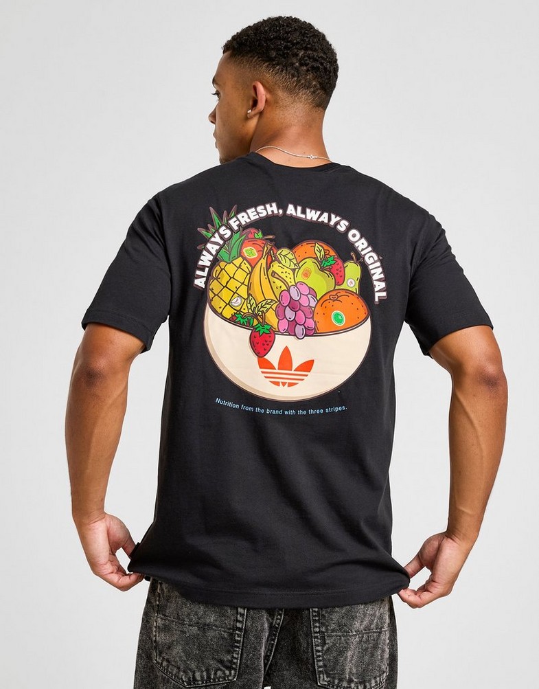 Koszulka, t-shirt męski ADIDAS T-SHIRT FRUIT BOWL T KD6628 Czarny