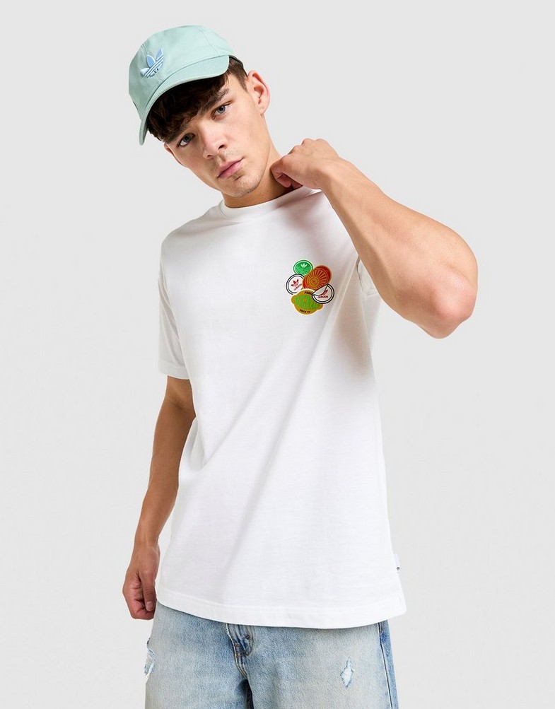 Tricou pentru bărbați ADIDAS TRICOU GRAPHIC LO SS T JW2975 Alb