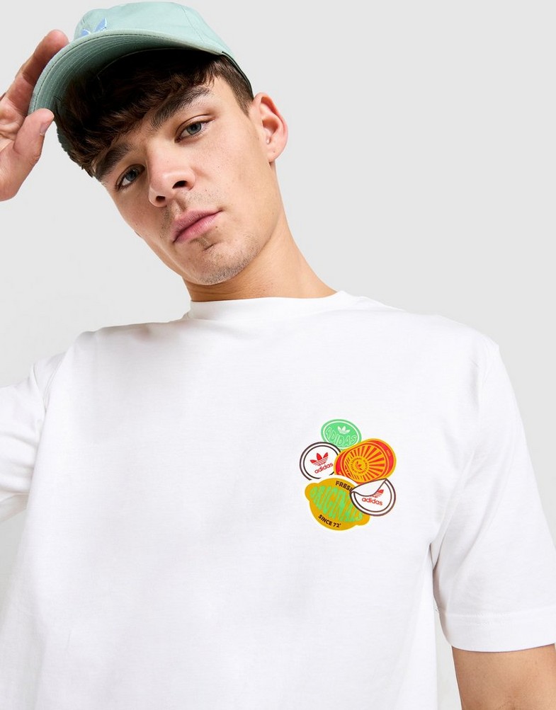 Tricou pentru bărbați ADIDAS TRICOU GRAPHIC LO SS T JW2975 Alb