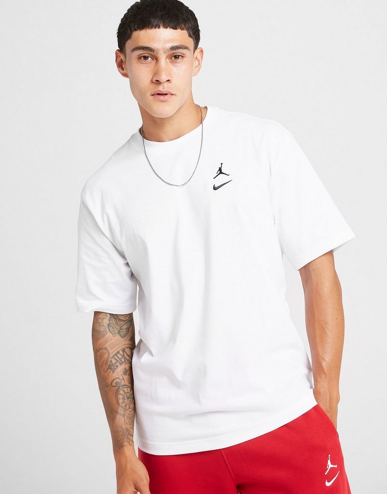 Vyriški marškiniai JORDAN MARŠKINĖLIAI M J BRK VARSITY SS CREW II2337-100 Balta