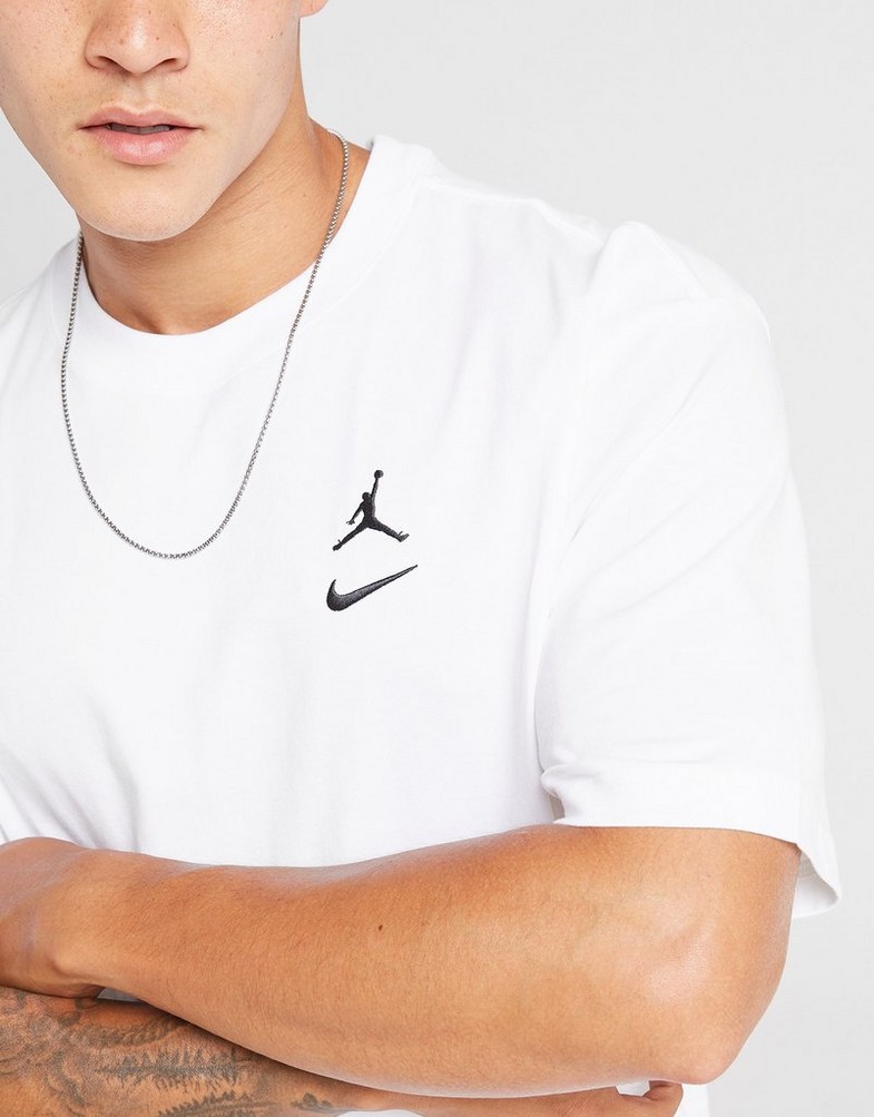 Vyriški marškiniai JORDAN MARŠKINĖLIAI M J BRK VARSITY SS CREW II2337-100 Balta