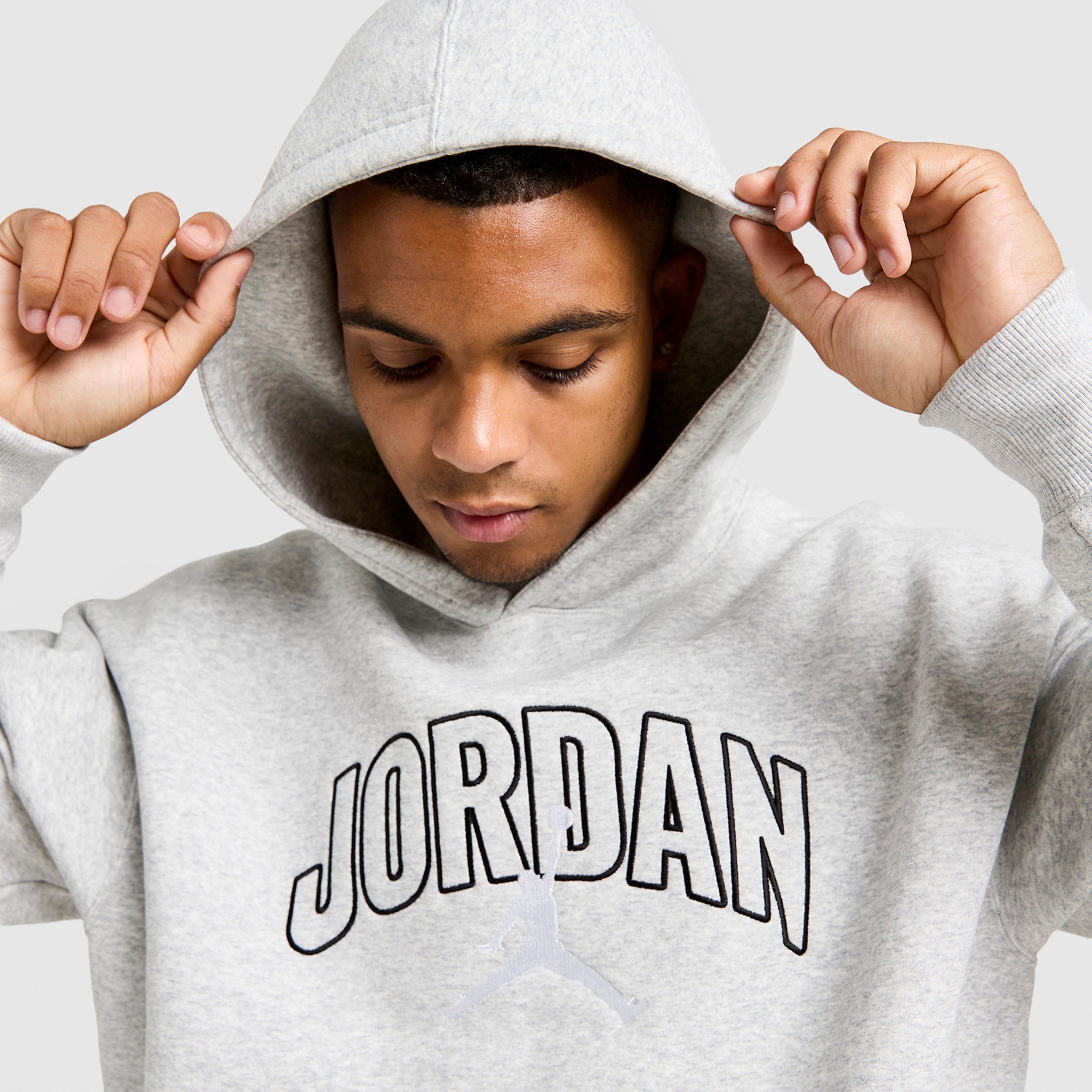 Bluză pentru bărbați JORDAN BLUZĂ CU GLUGĂ VARSITY OH HD GREY