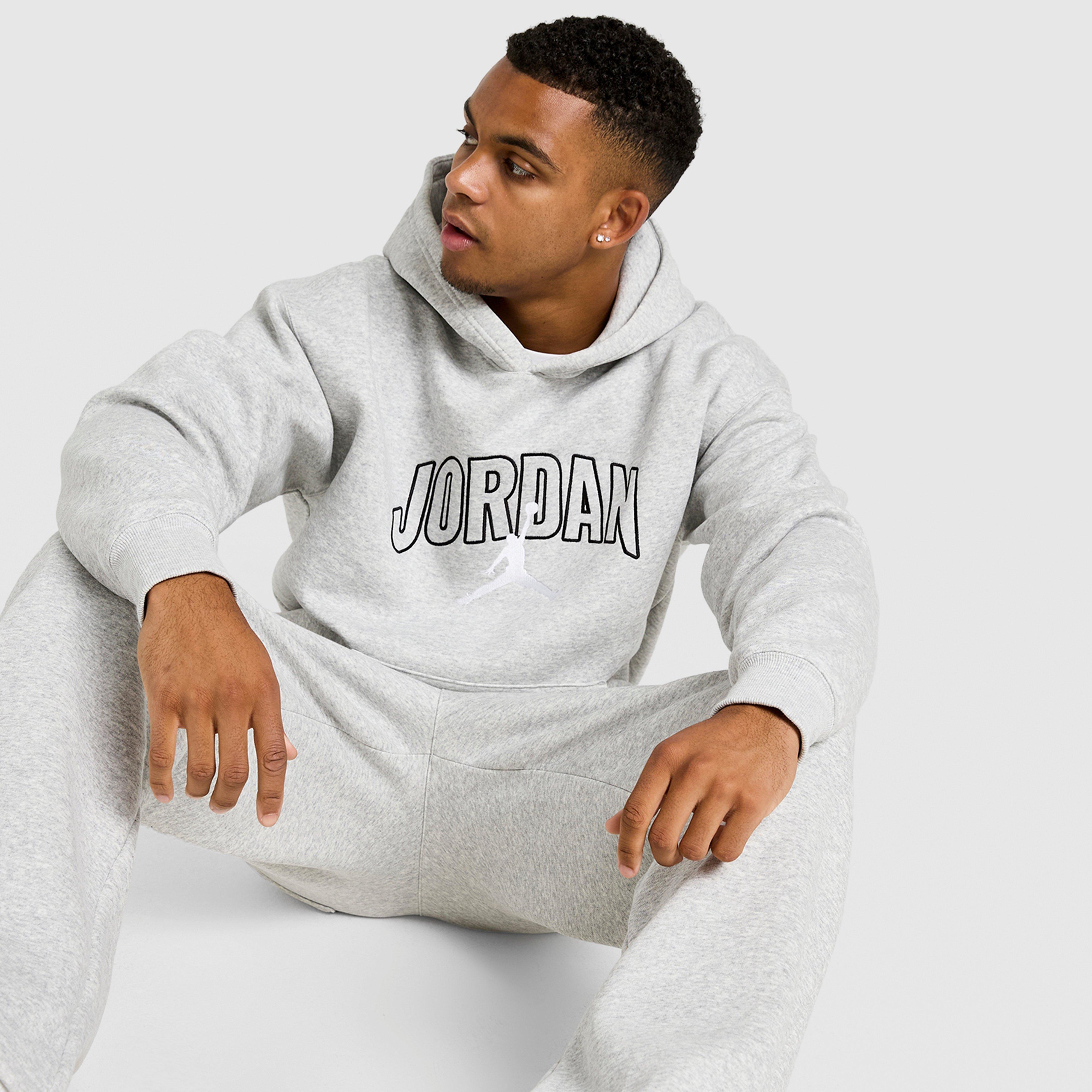 Bluză pentru bărbați JORDAN BLUZĂ CU GLUGĂ VARSITY OH HD GREY