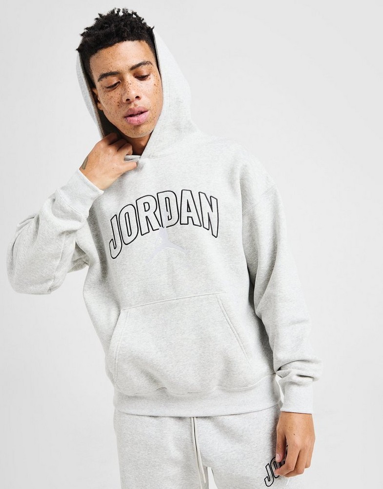 Pánska mikina JORDAN MIKINA S KAPUCŇOU VARSITY OH HD GREY IB7241-050 Sivá
