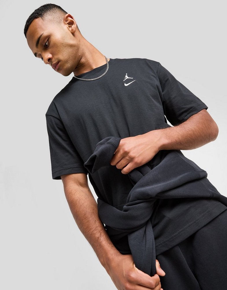 Vyriški marškiniai JORDAN MARŠKINĖLIAI M J BRK VARSITY SS CREW II2337-010 Juoda